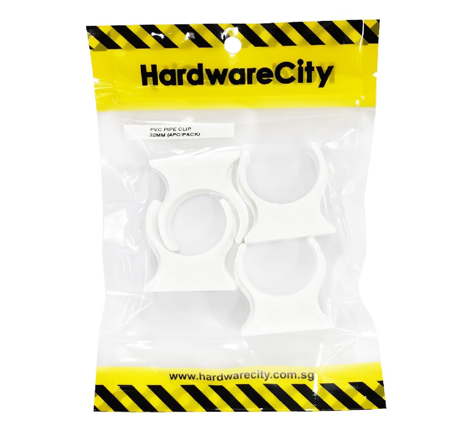 HardwareCity 32MM PVC Pipe Clip, 4PC/Pack