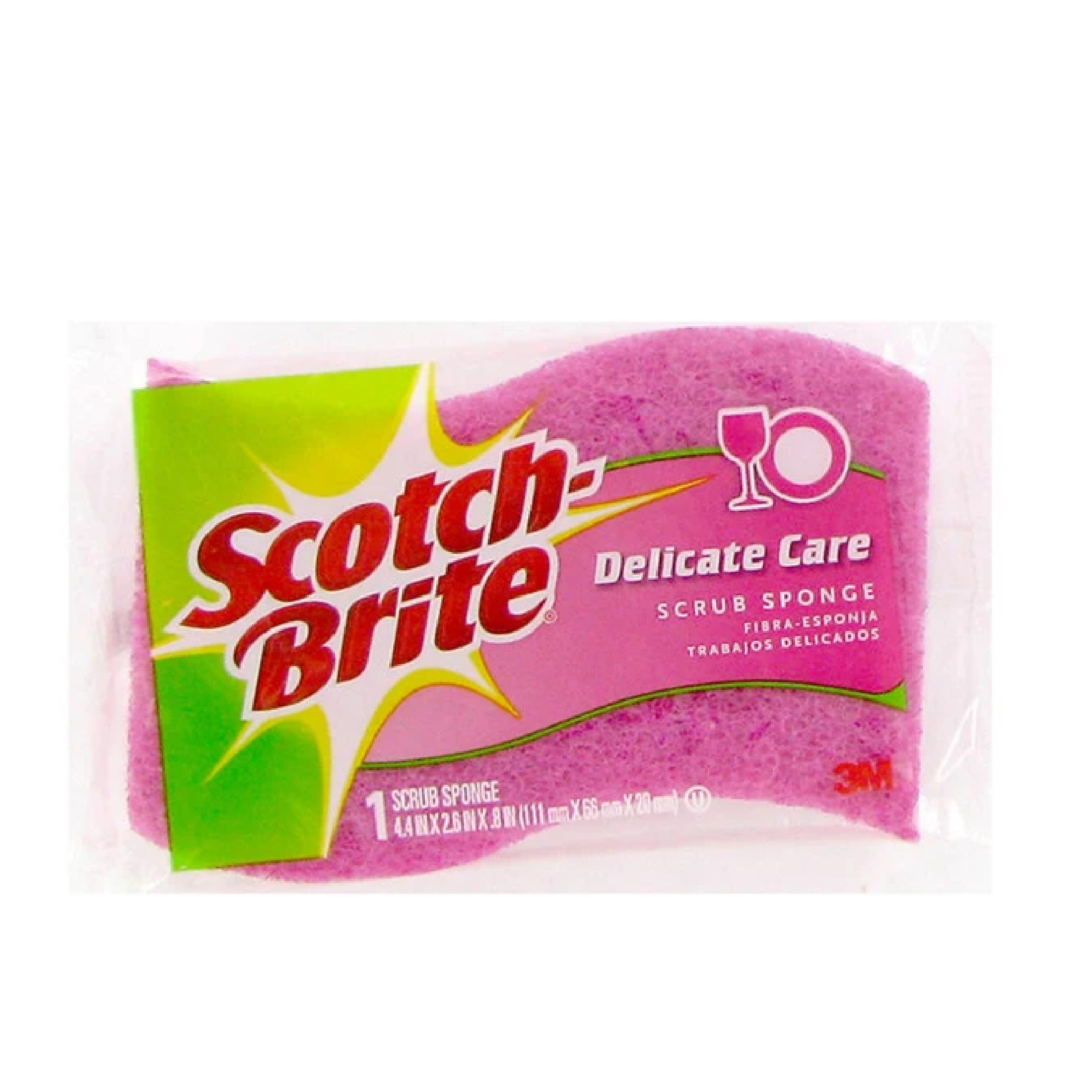 3M ScotchBrite Light Duty Fresh Pink Urethane