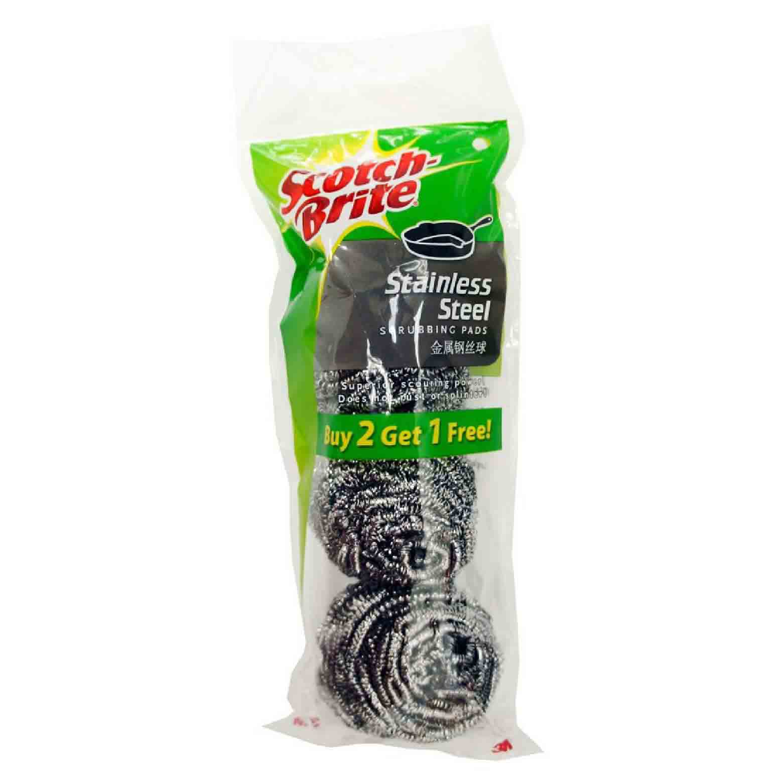 3M Scotch-Brite Metallic Spiral Ball 3PC/Pack