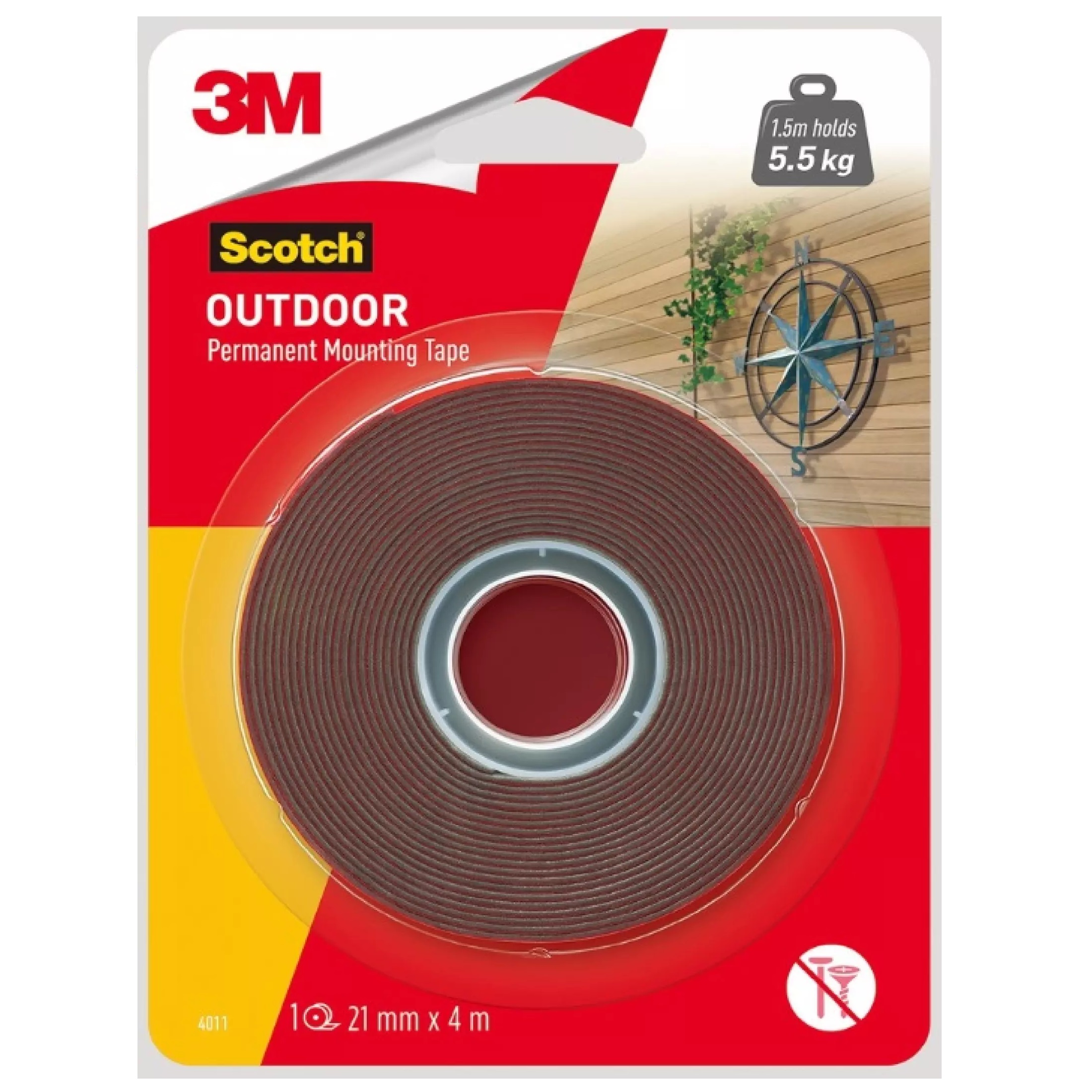 3M Scotch Outdoor Strong Mounting Tape 21MM X 4M