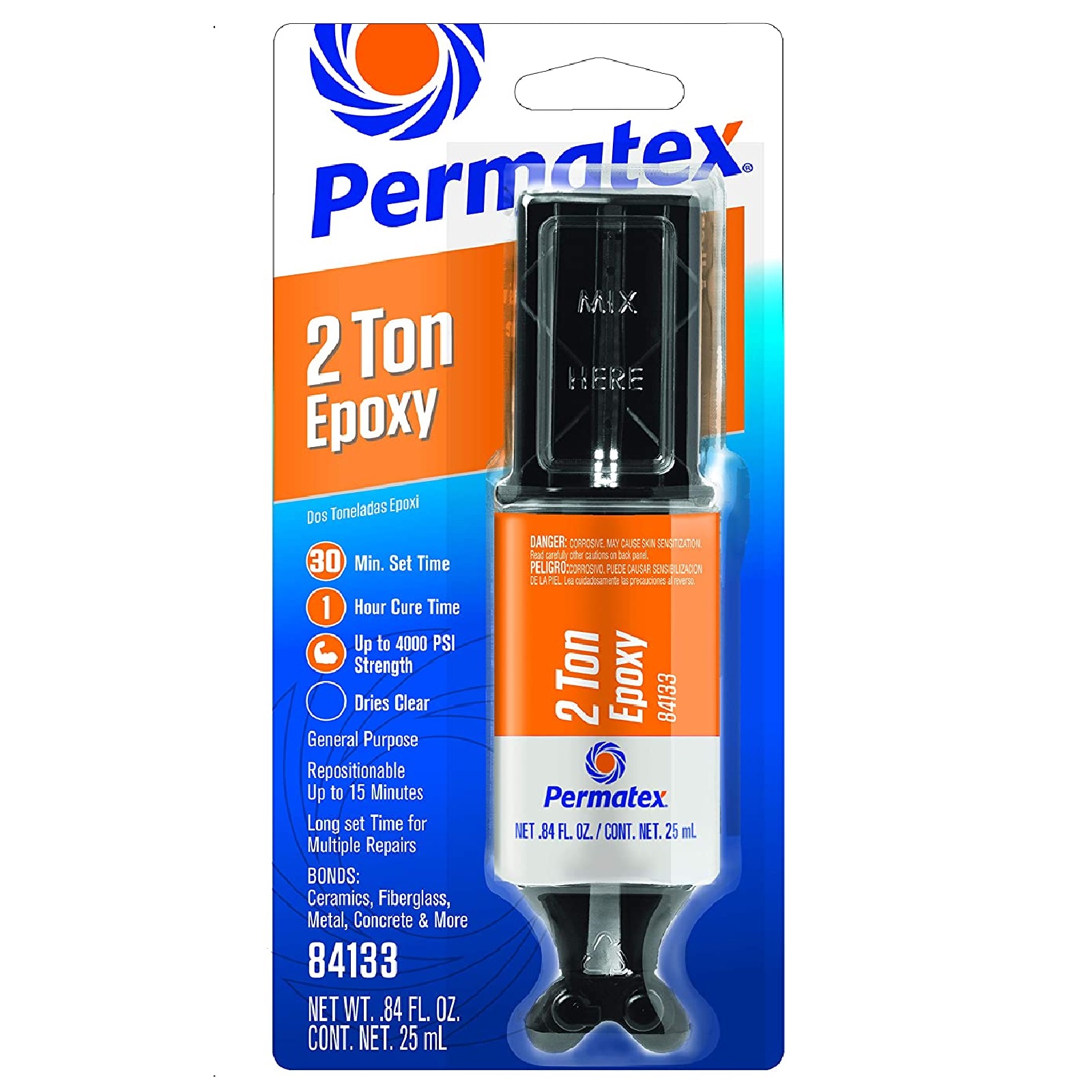 Permatex 84133 2-Ton Epoxy Clear Adhesive 25ML