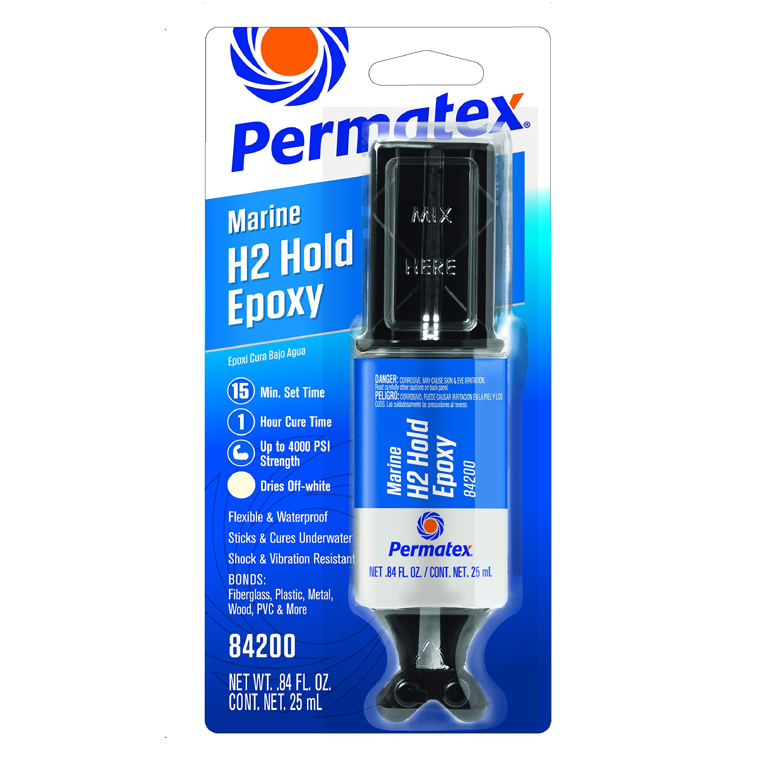 Permatex Marine H2 Hold Epoxy Flexible Water-Proof Adhesive 25ML