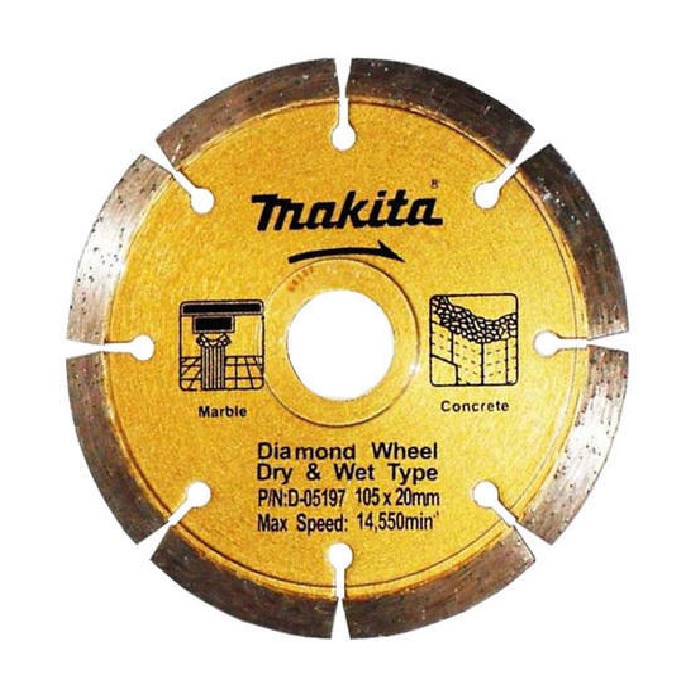 Makita D-05197 Diamond Wheel Dry & Wet 105MM X 20MM