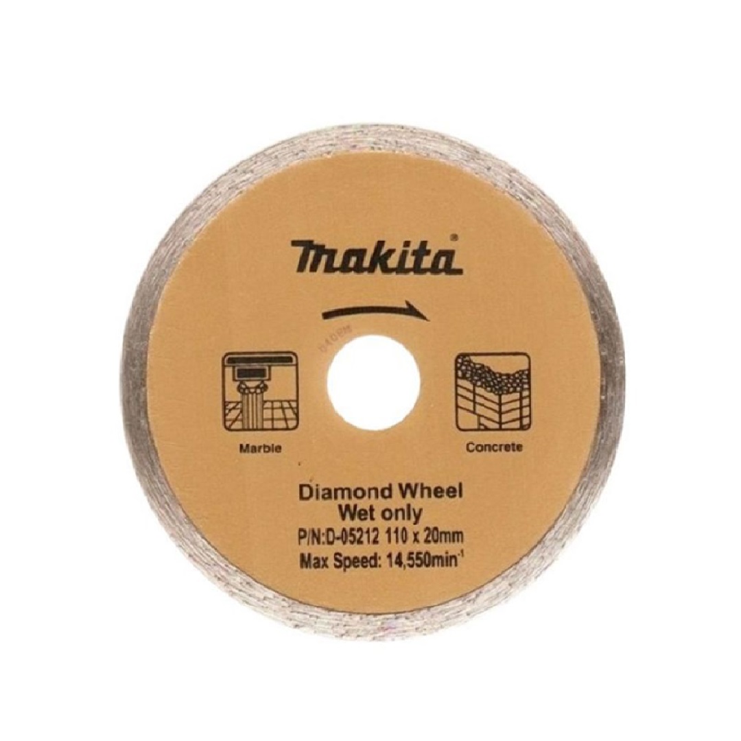 Makita D-05212 Diamond Wheel Blade For Wet Cutting 110MM X 20MM