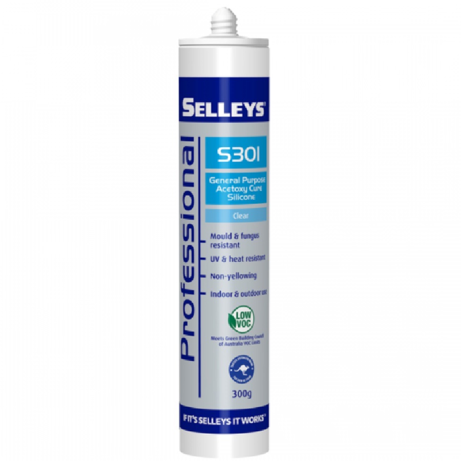 Selleys Silicone S301 General Purpose Acetoxy Cure Sealant 300ML