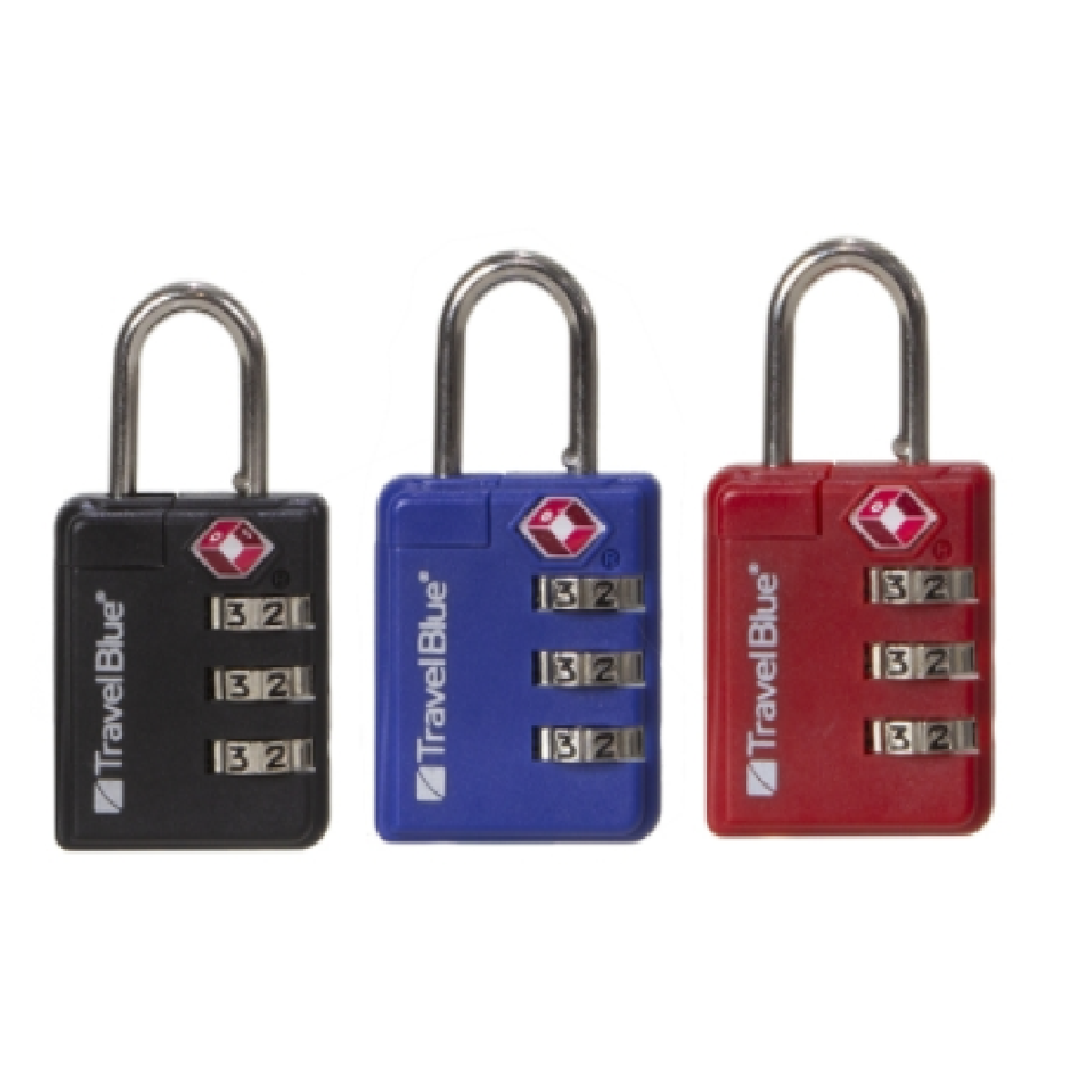 Travel Blue TB-036 TSA Approved Suitcase Padlock - 3 Dial Combination