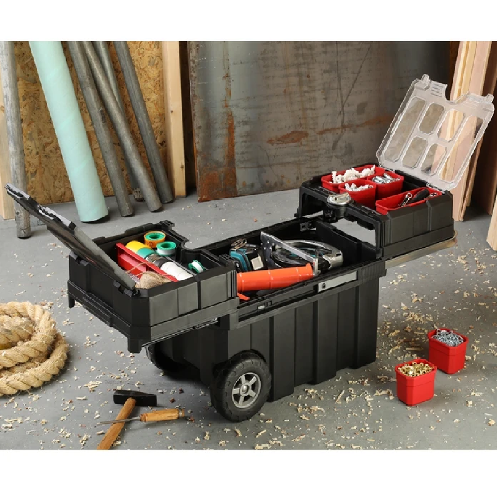 Keter Master Loader Rolling Tool Box Black