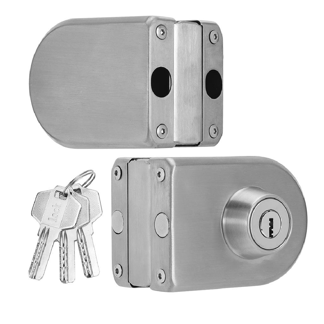 Swinging Glass Door Lock Double Bolt Thumbturn