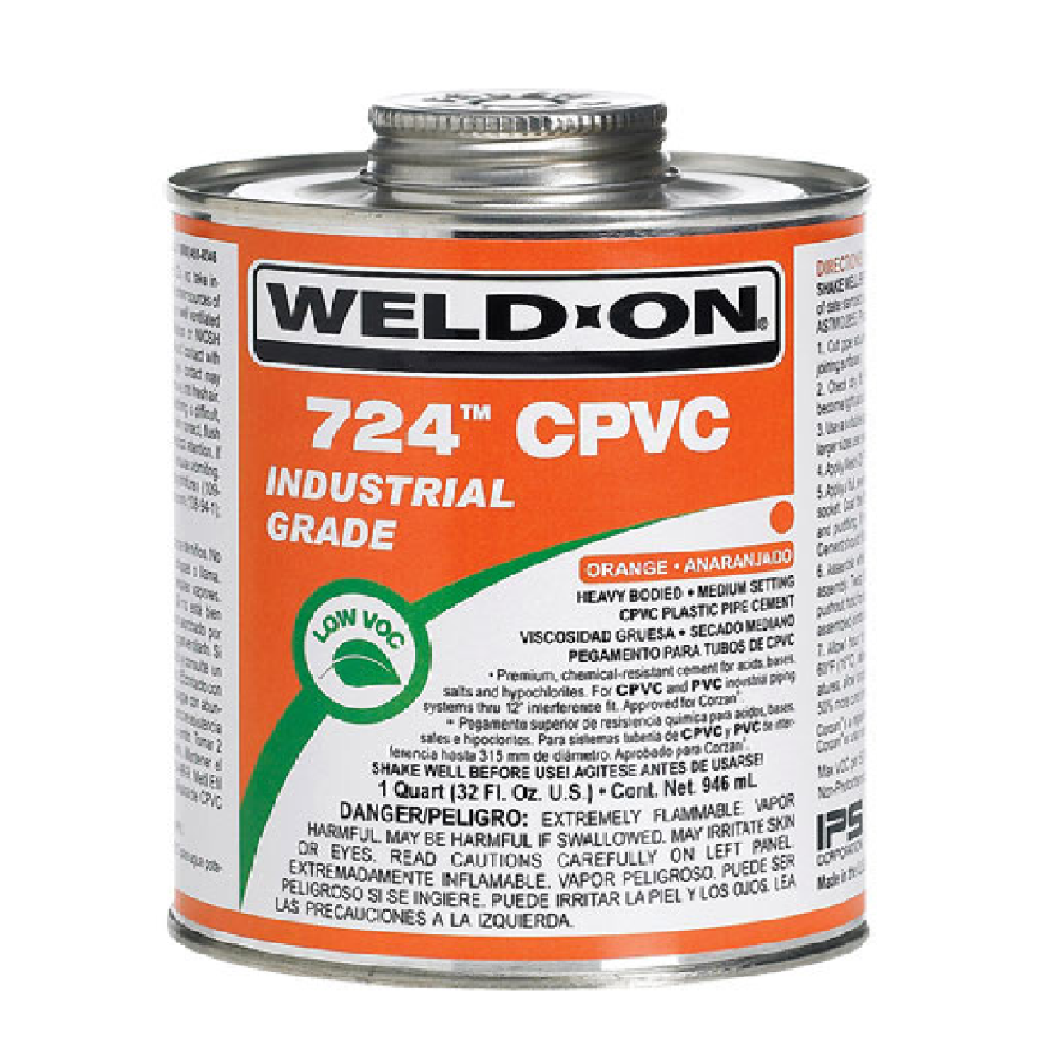 Weld-On 724, CPVC Solvent Cement PVC Adhesive, 946ML