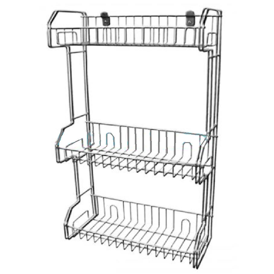 3M Command Stainless Steel Metal Caddy Rack (Load Capacity 3KG)