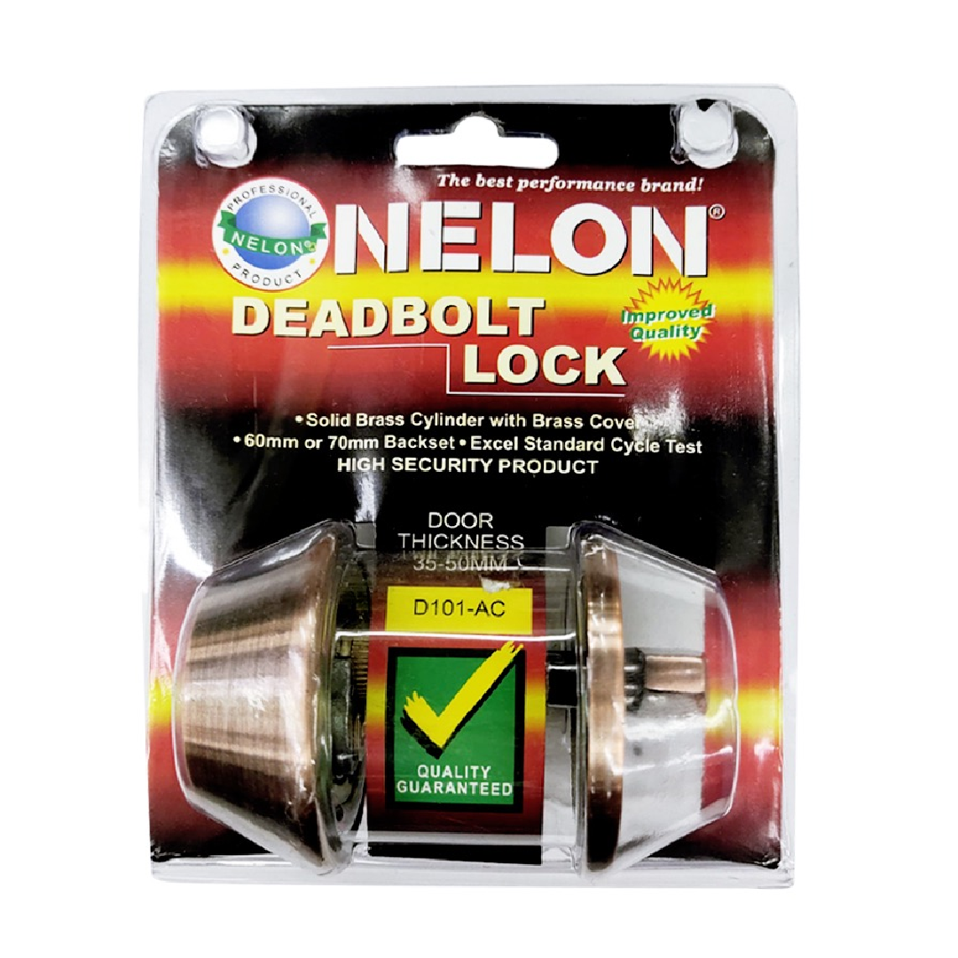 Nelon SINGLE Deadbolt With THUMBTURN Lock D101-AC