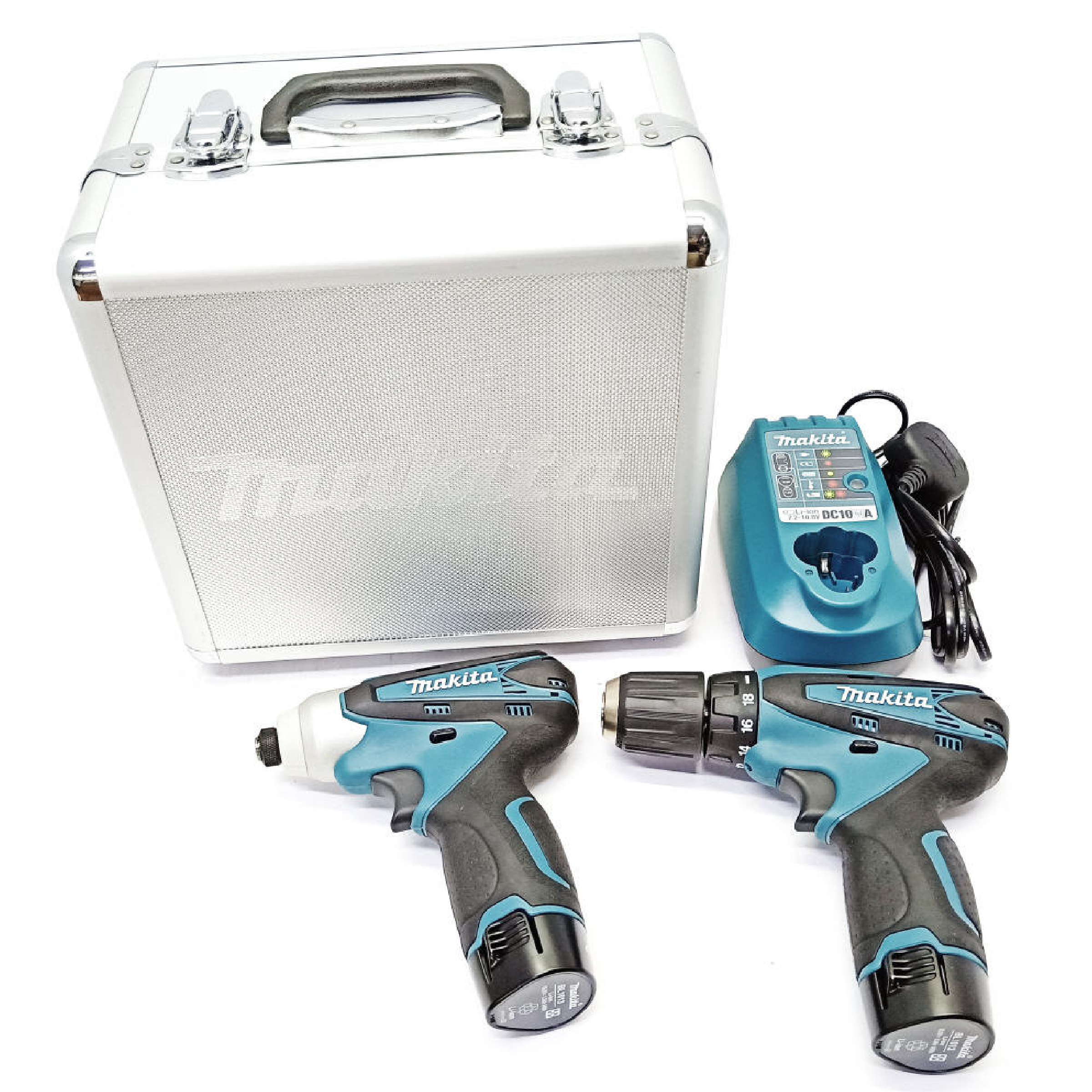 Makita LCT204 10.8V LI-ION 2 PIECE KIT Complete With Drill Driver & Impact Driver (DF330+TD090)