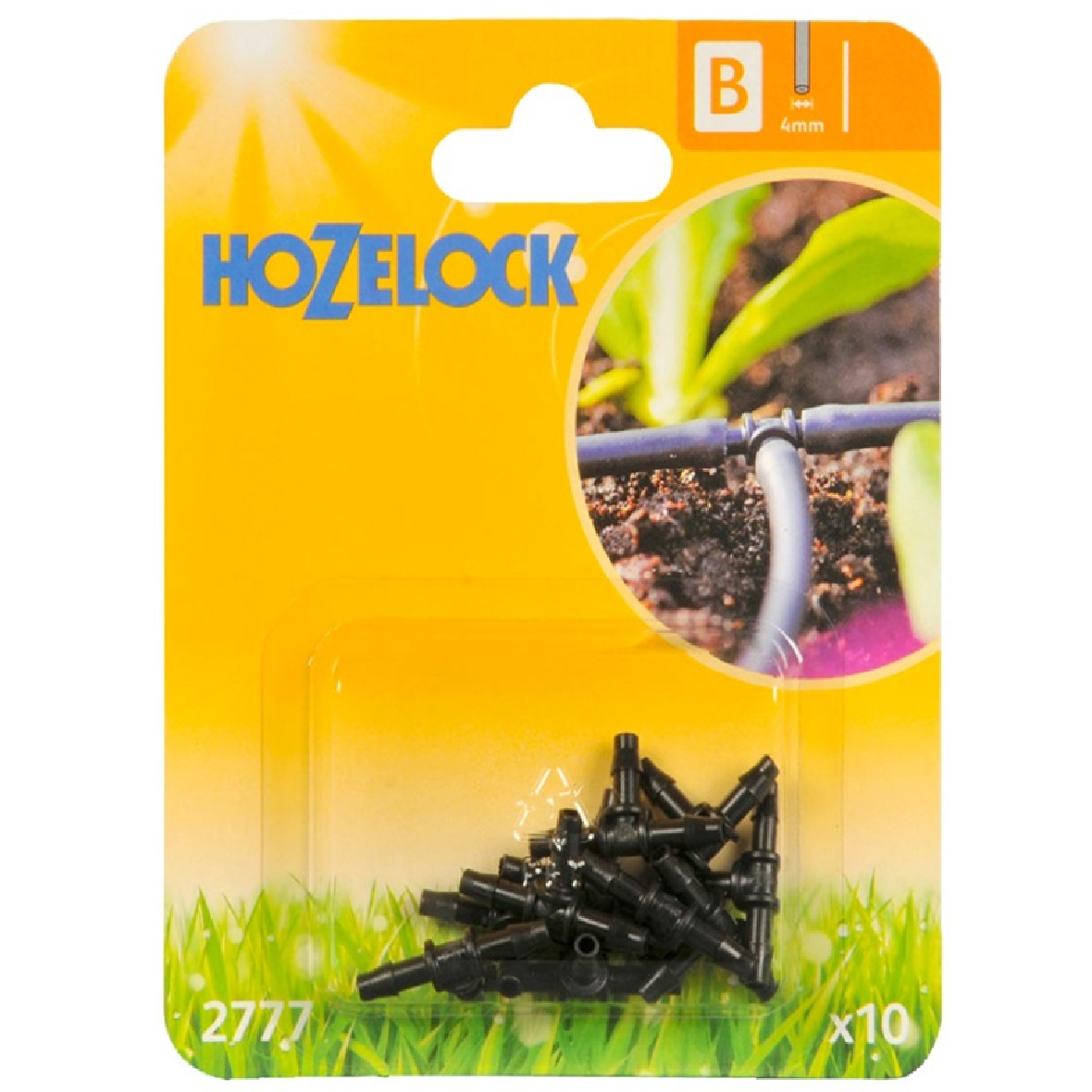 Hozelock 4MM TEE Connectors For MICRO DRIP Hose 2777 10PC/Pack