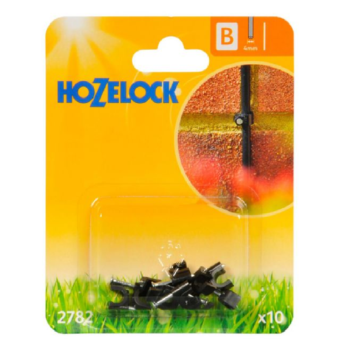 Hozelock 4MM WALL CLIP 2782 For MICRO Hose 10PC/Pack