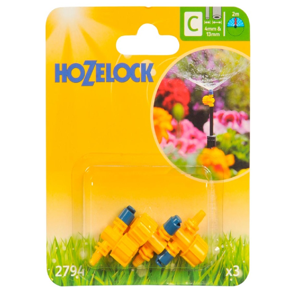 Hozelock 180 Adjustable MICRO JET 2794 3PC/Pack