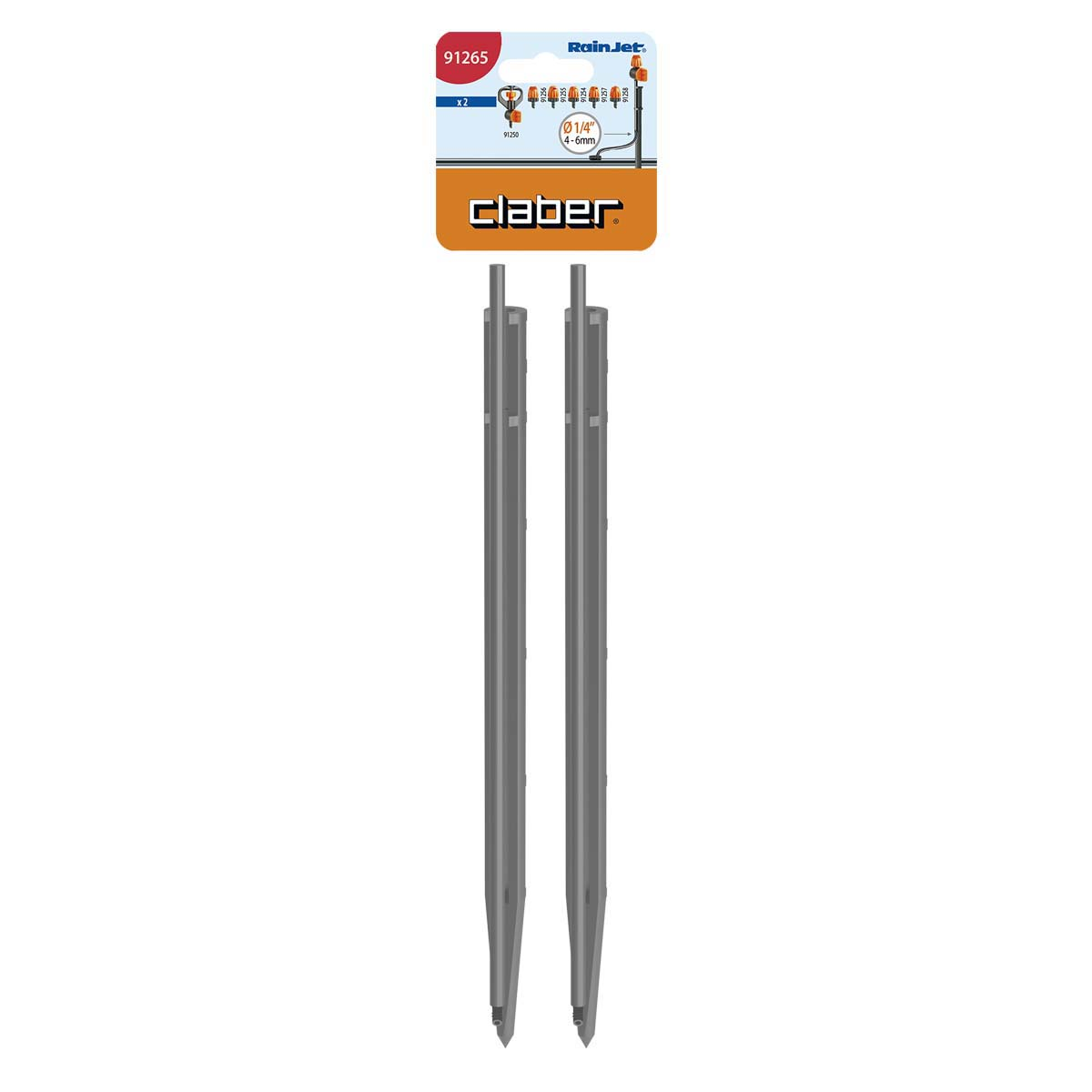 Claber 91265 Micro Sprinkler Support Stake and Riser 2PC/Pack