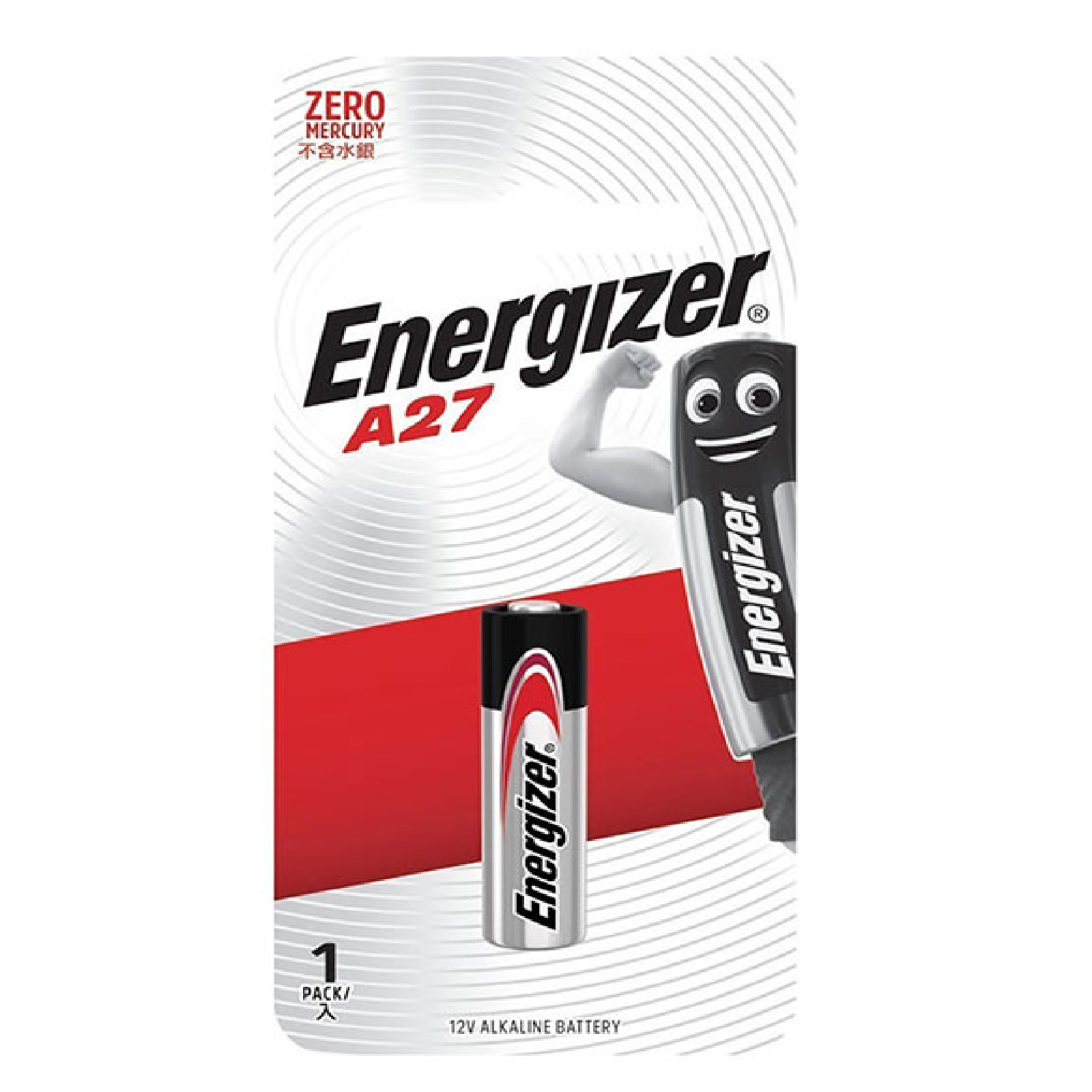 Energizer A27 Miniature Alkaline Battery 12V
