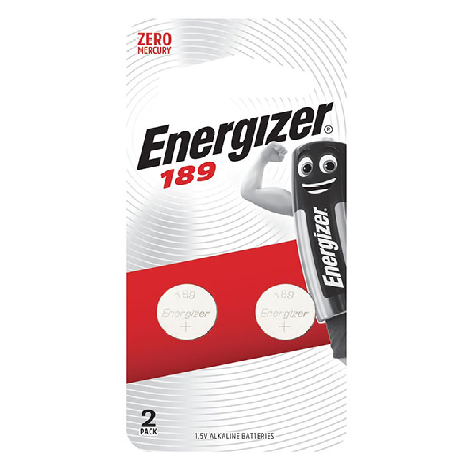 Energizer 189, LR54 Equivalent Alkaline Battery 1.5V 2PC/Pack