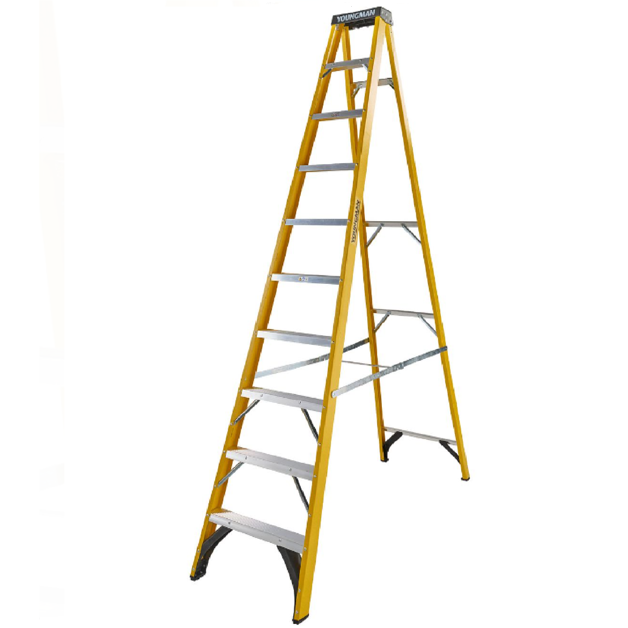 YOUNGMAN S400 Fiberglass Step Ladder HEAVY DUTY