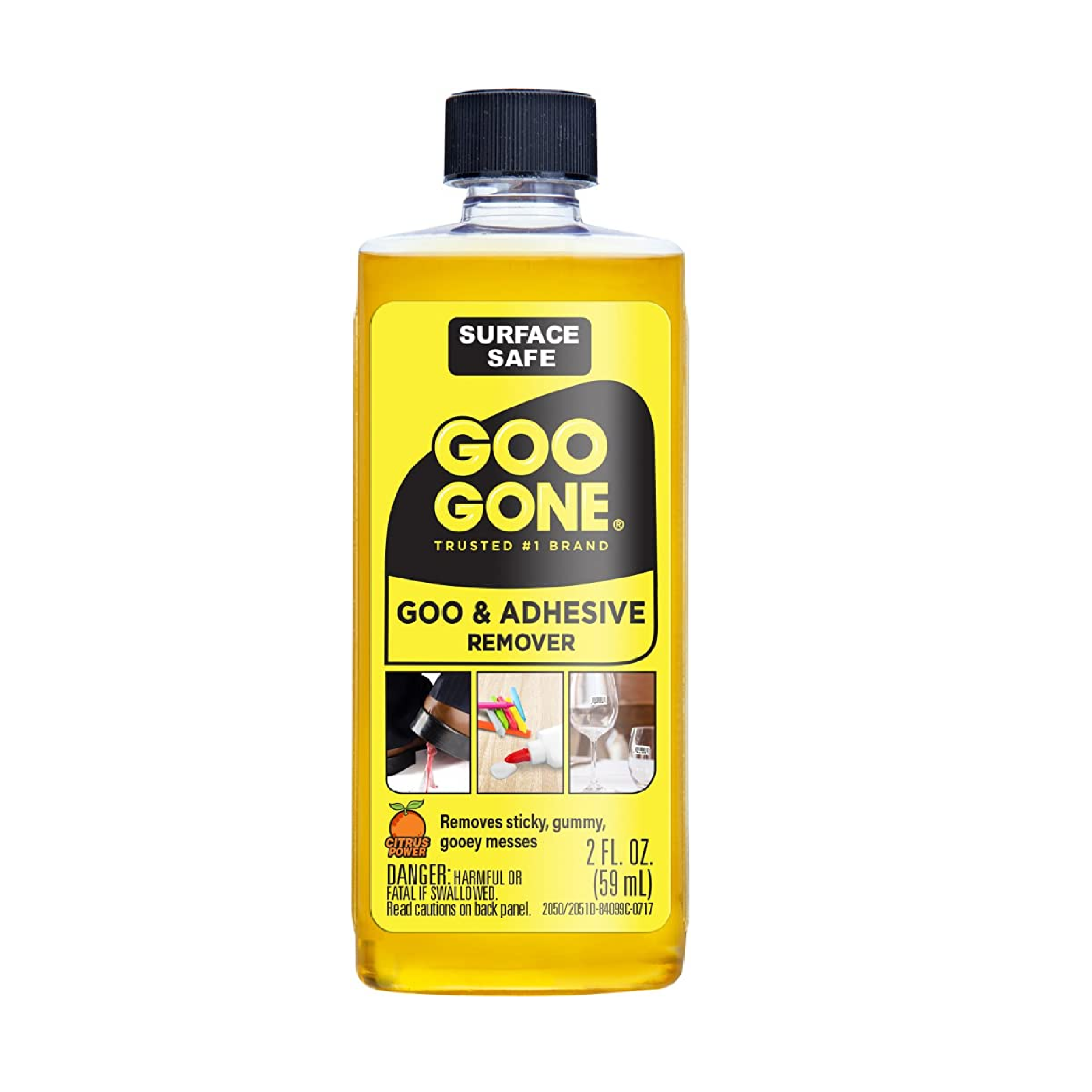 Goo Gone Original Glue & Adhesive Sticky Remover 2 OZ