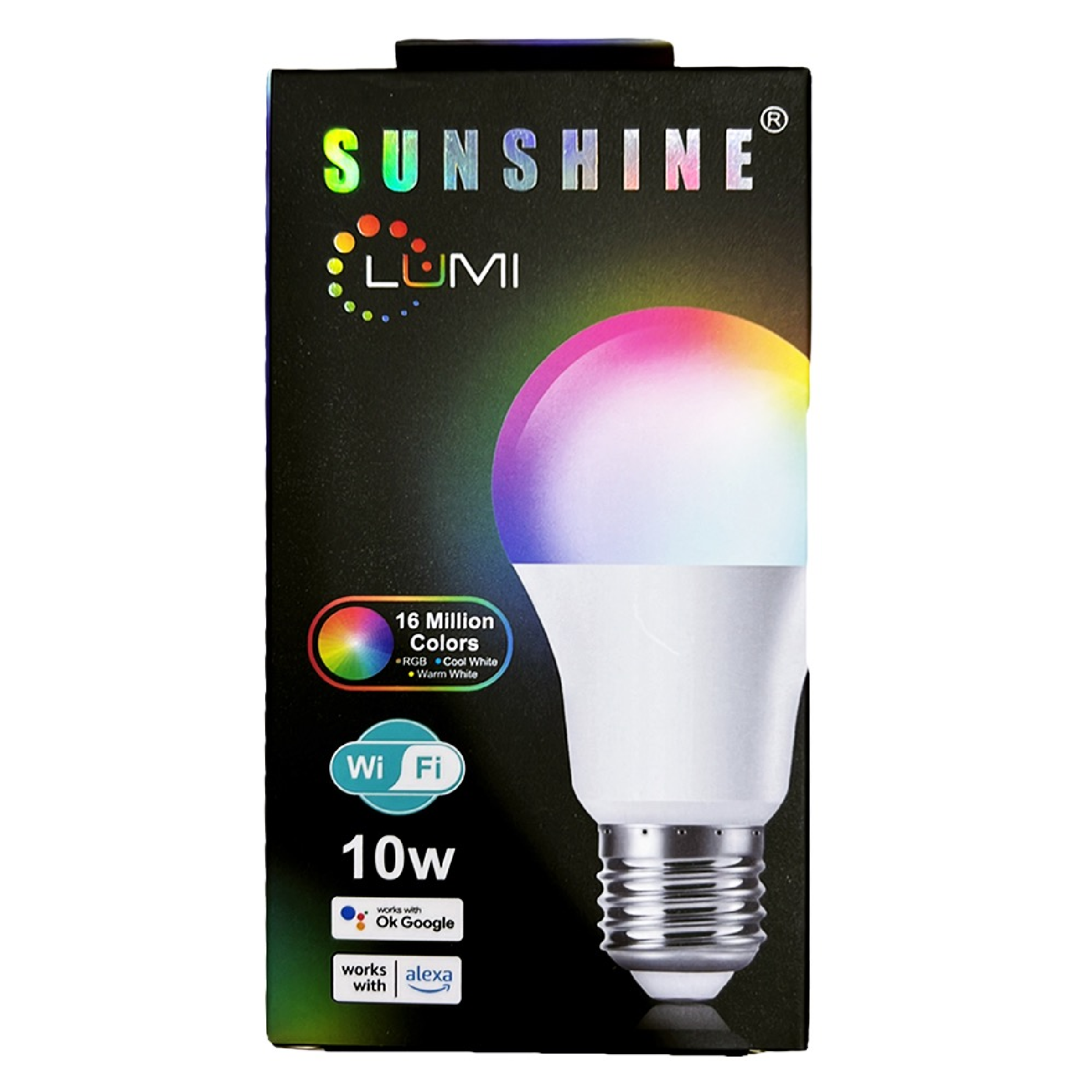 Sunshine LUMI Bulb LED Bulb 10W E27 Smartphone WIFI REMOTE 16 MILLION COLORS CHANGE