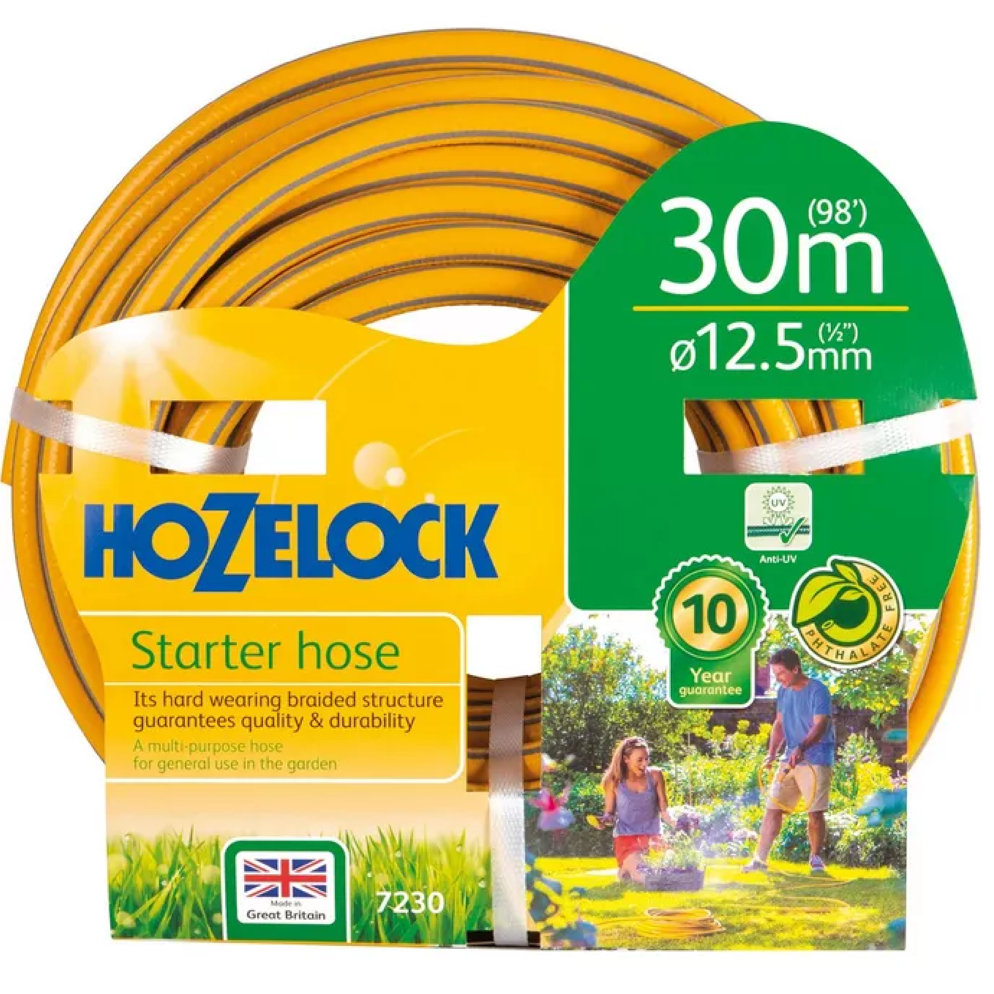Hozelock 30M GENERAL PURPOSE Yellow Garden Hose Set