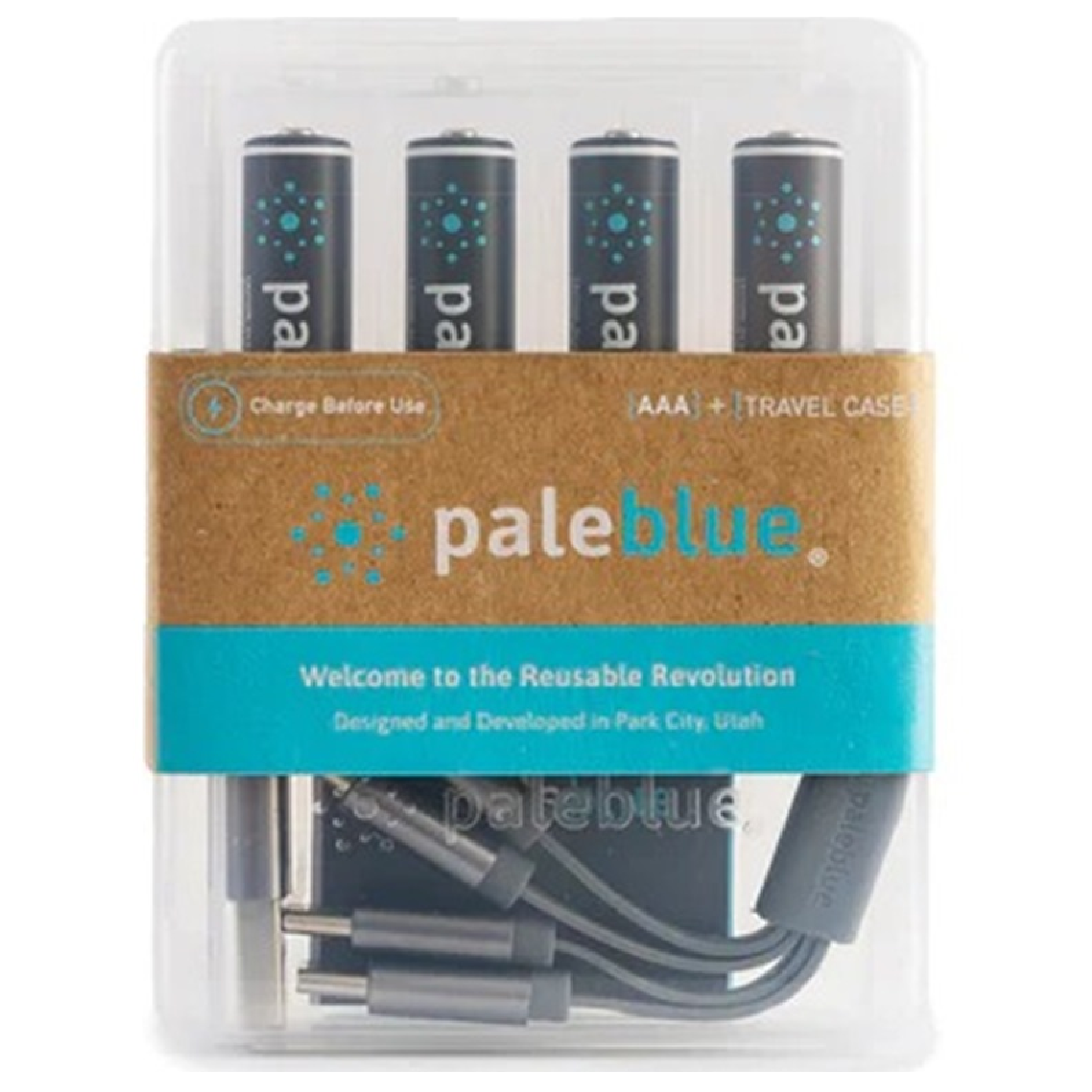 PALEBLUE MICRO-USB Rechargeable AAA LITHIUM BATTERY 750MAH PB-AAA 4PC/SET