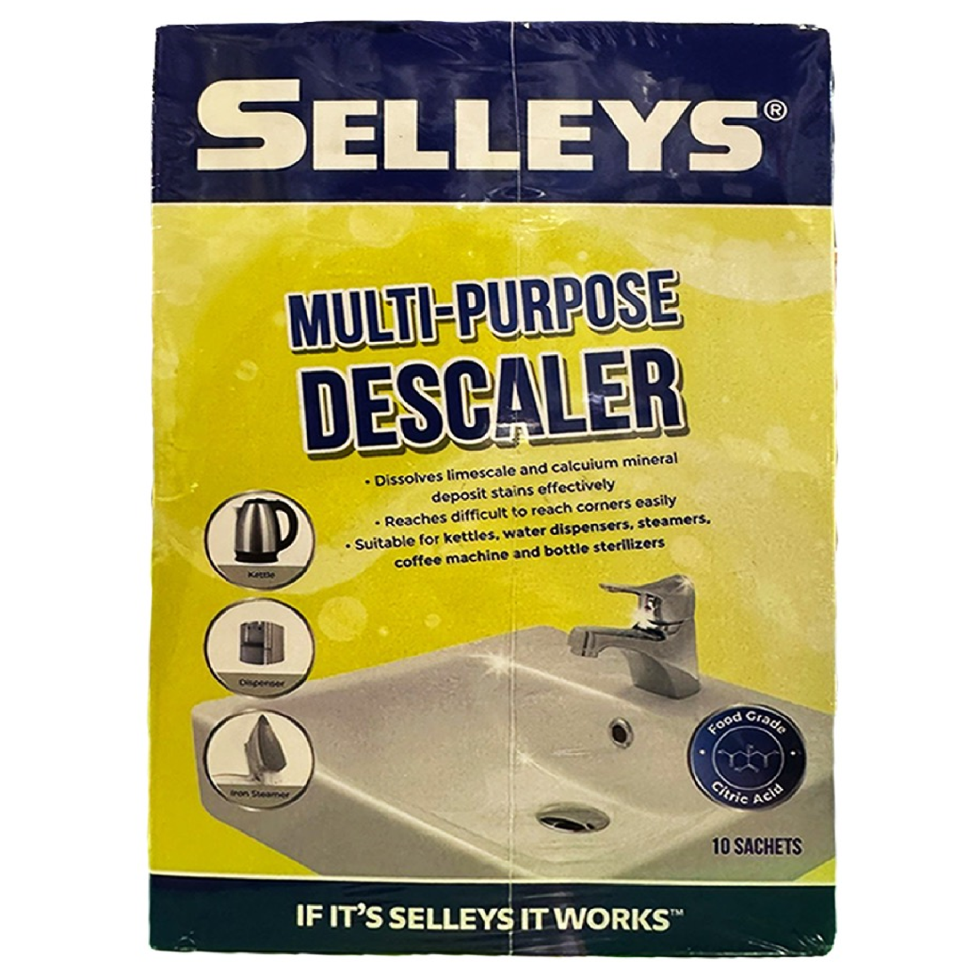 Selleys FOODGRADE MULTI-PURPOSE DESCALER 10 Sachets/Pack