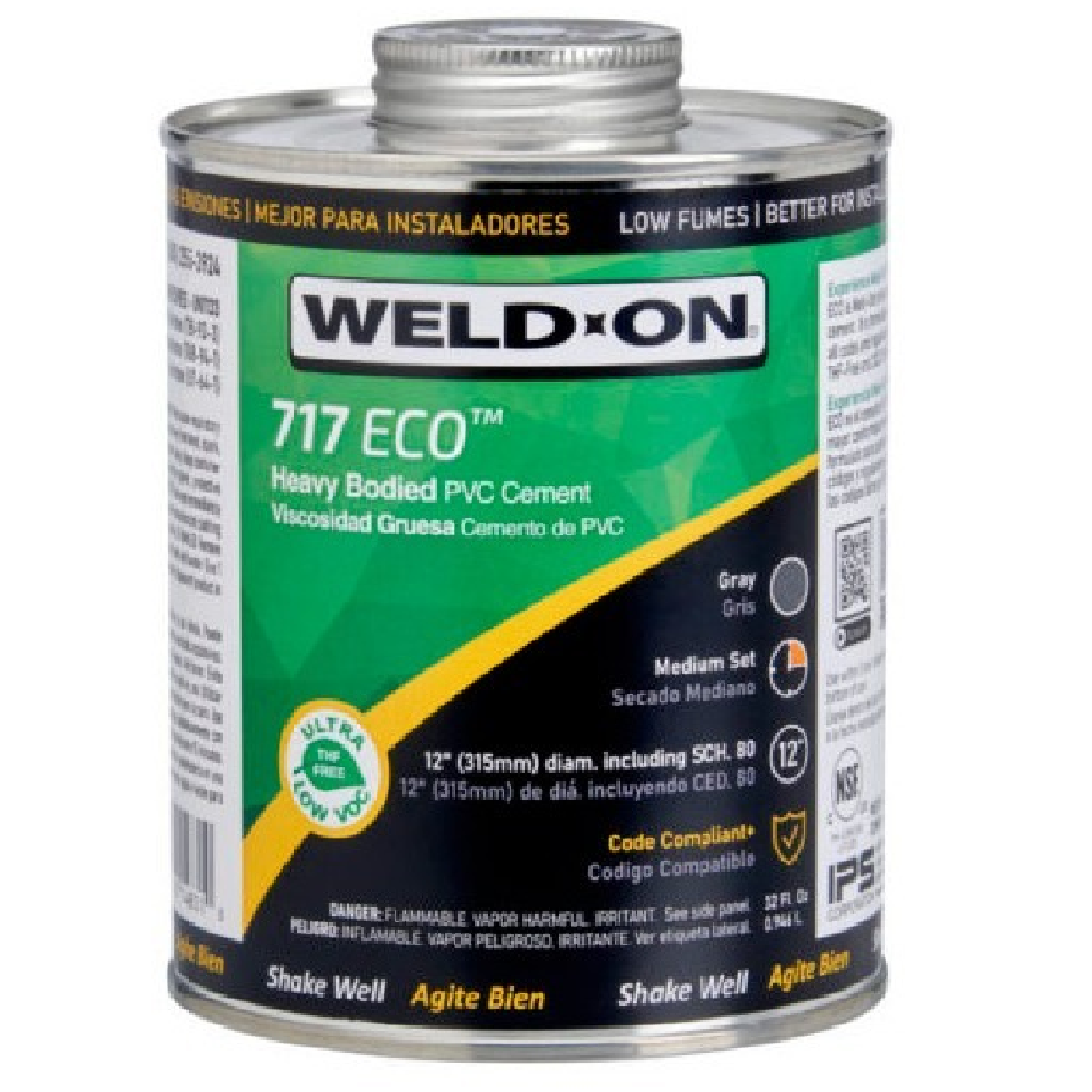WELD-ON 717 CLEAR ECO PVC Solvent Cement Adhesives 946ML