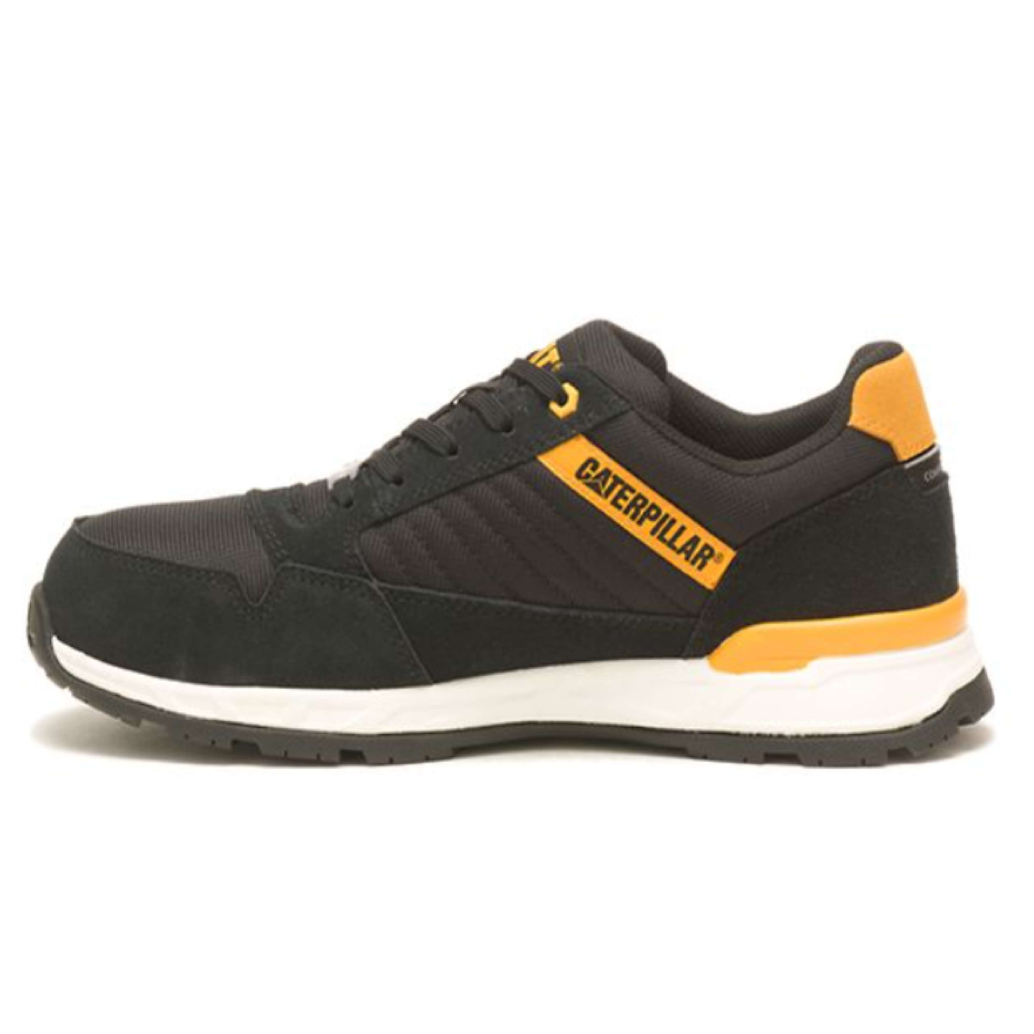 Caterpillar P91480 Men VENWARD Composite Toe Work Shoe BLACK YELLOW