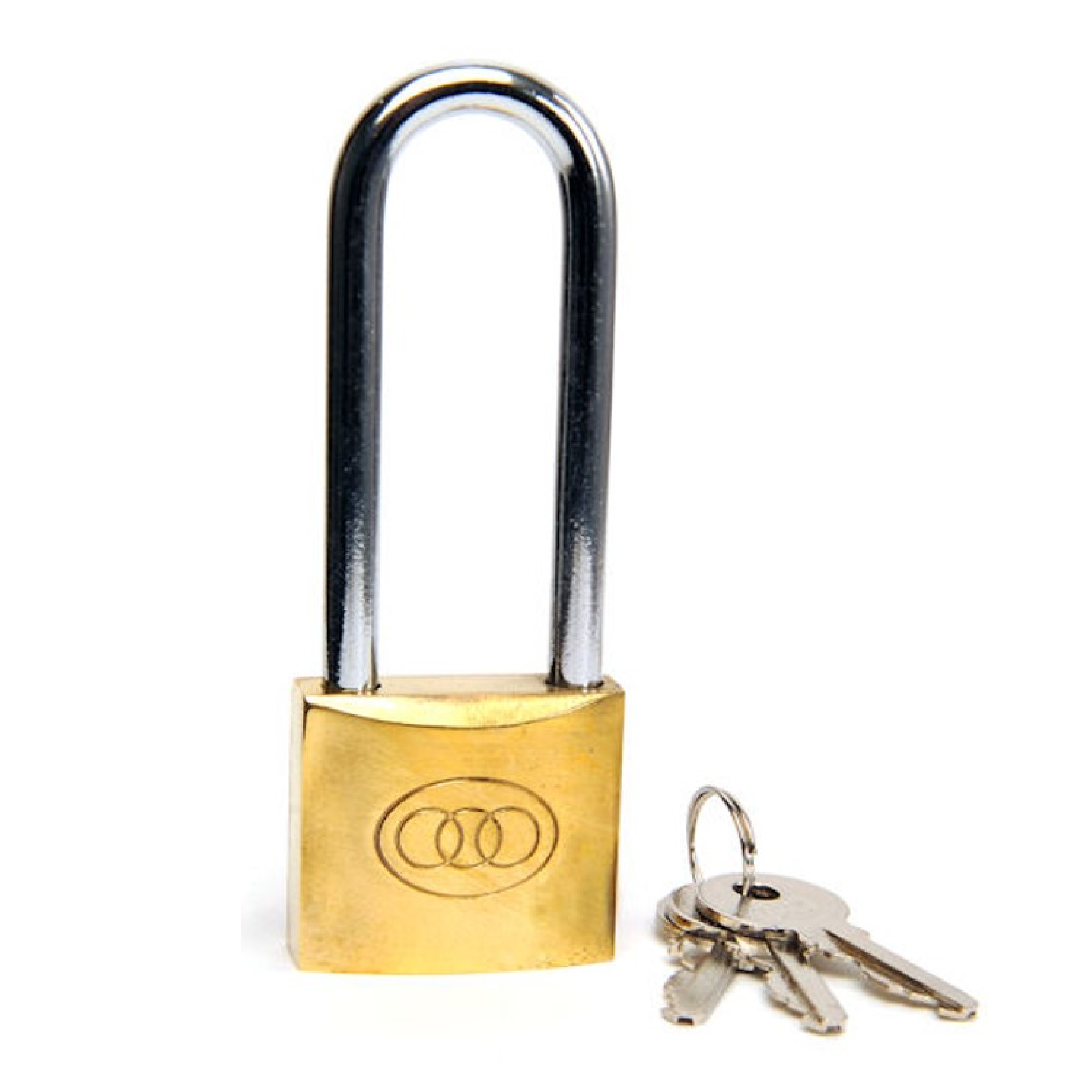 TRI-CIRCLE Brass Padlock LONG 50MM TCL265