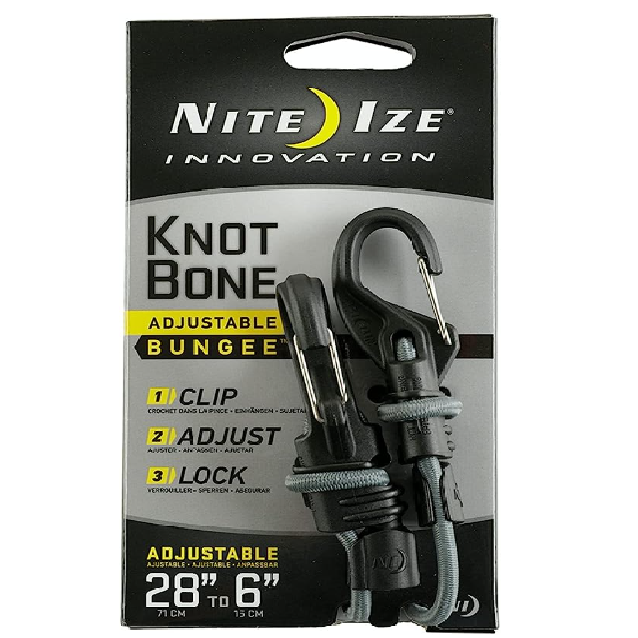 NITE IZE	KnotBone Adjustable Bungee 6" To 28" SMALL
