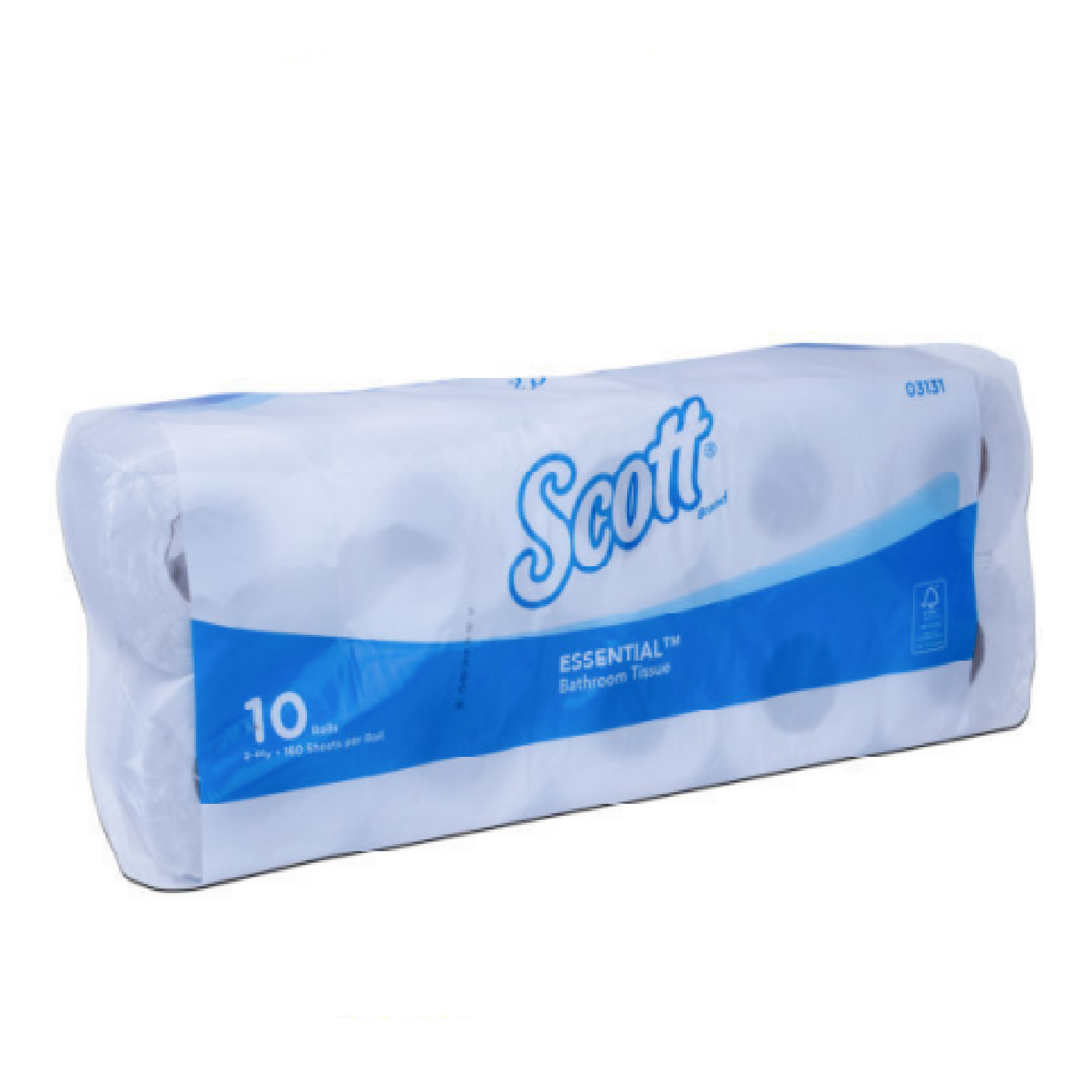 SCOTT 2-PLY Essential Toilet Paper Roll KCP03131 10ROLLS/BAG
