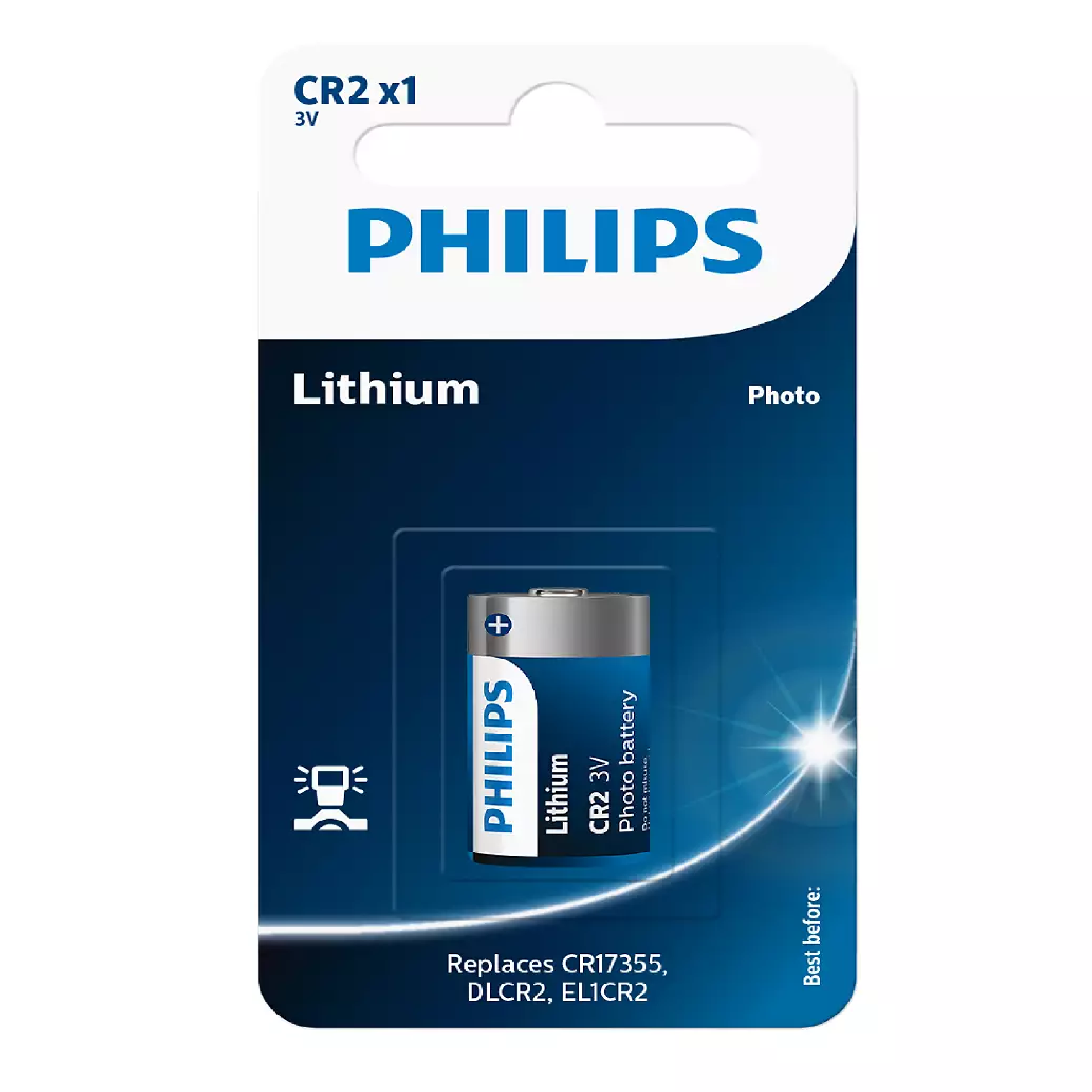 Philips CR2 Lithium 3V Battery