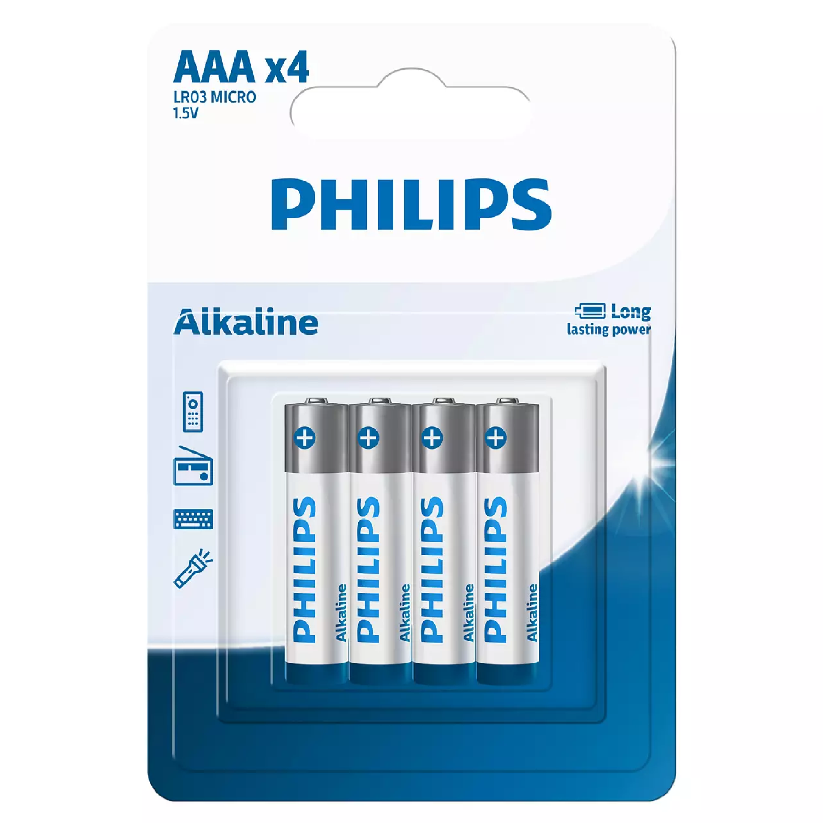 Philips ALKALINE 4 X AAA Entry Battery 4PC/PACK