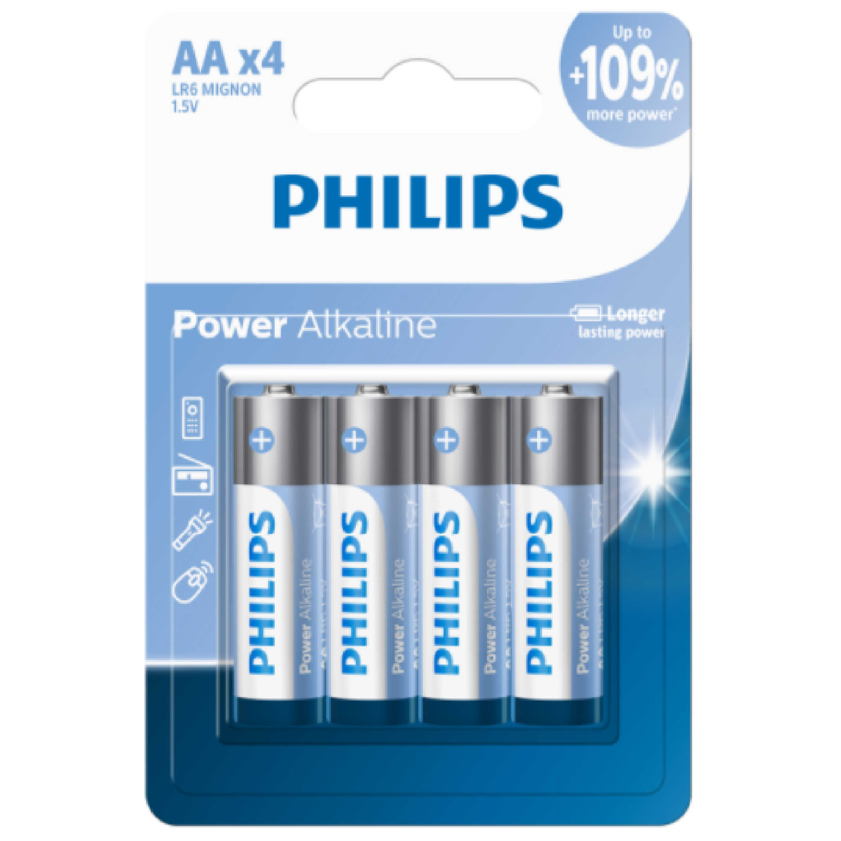 Philips 4 X AA Power Alkaline Battery 4PC/PACK