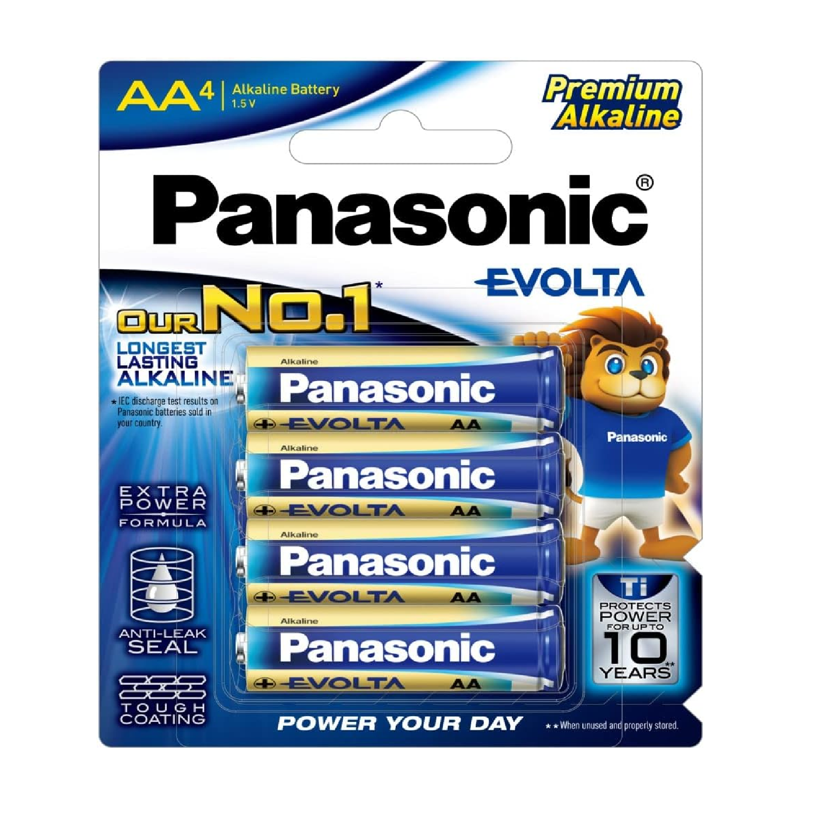 PANASONIC Premium EVOLTA Alkaline AA Battery 4PC/PACK LR6EG/4B