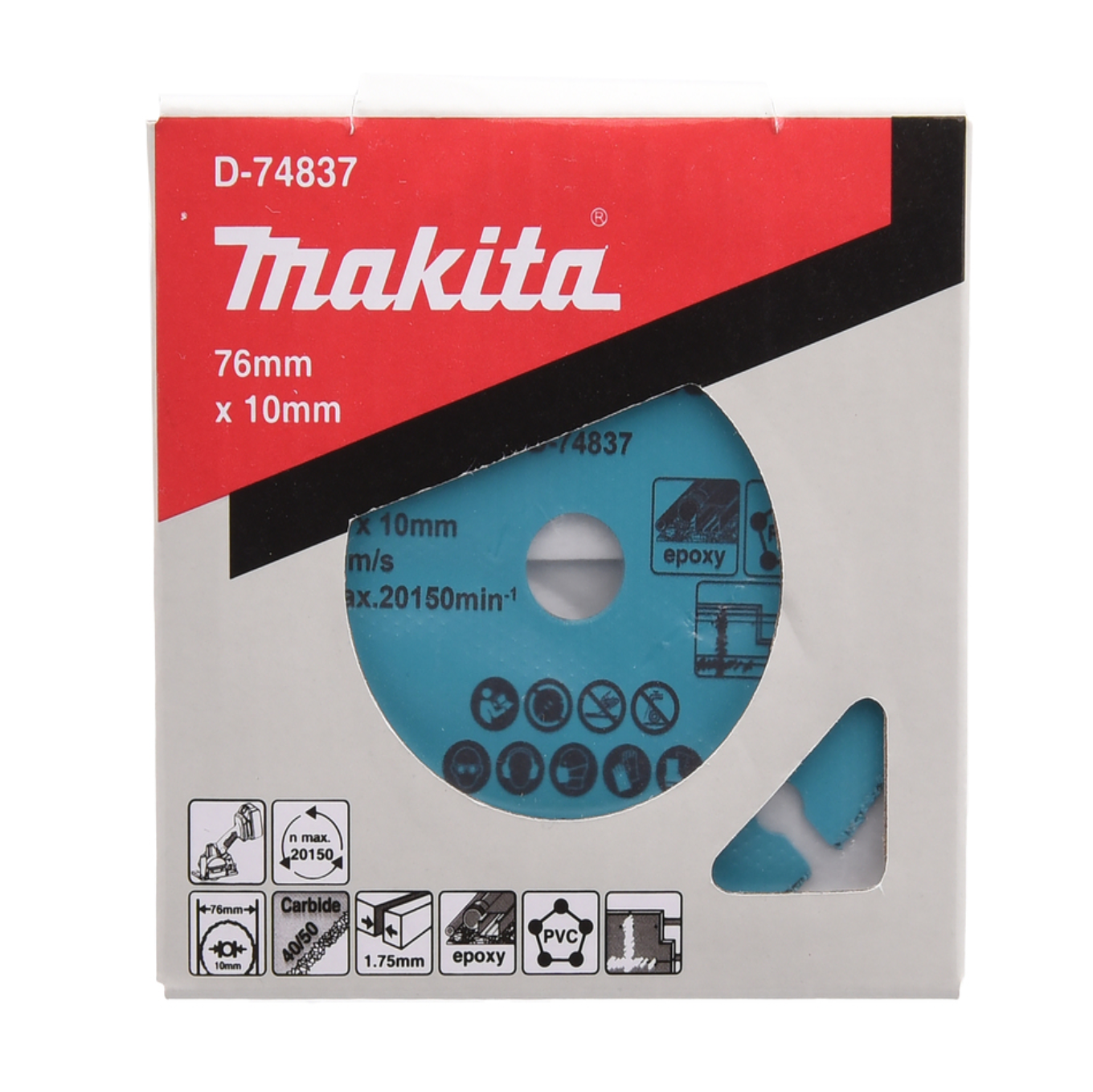 Makita D-74837 Tungsten Carbide Grit Blade 76MM X 1.7MM X 10MM