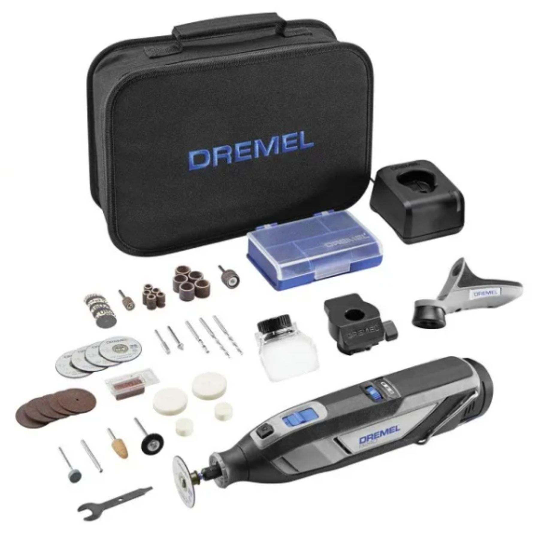 Dremel 8240-3/45 Cordless 12V ROTARY TOOL KIT With 3 ATTACHMENTS & 45PC ACCESSORIES