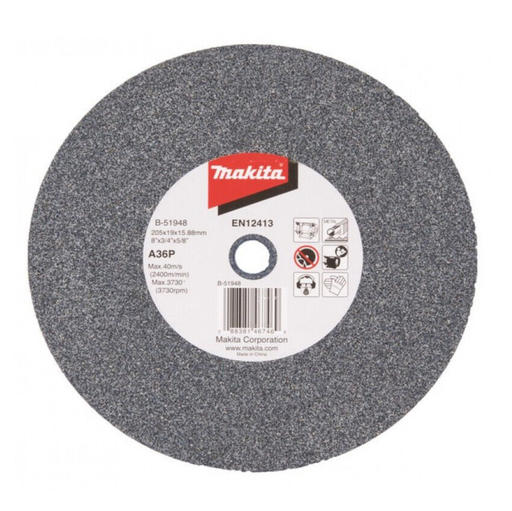 Makita B-51904 GRIND STONE 6"/150MM X 16MM X 12.7MM