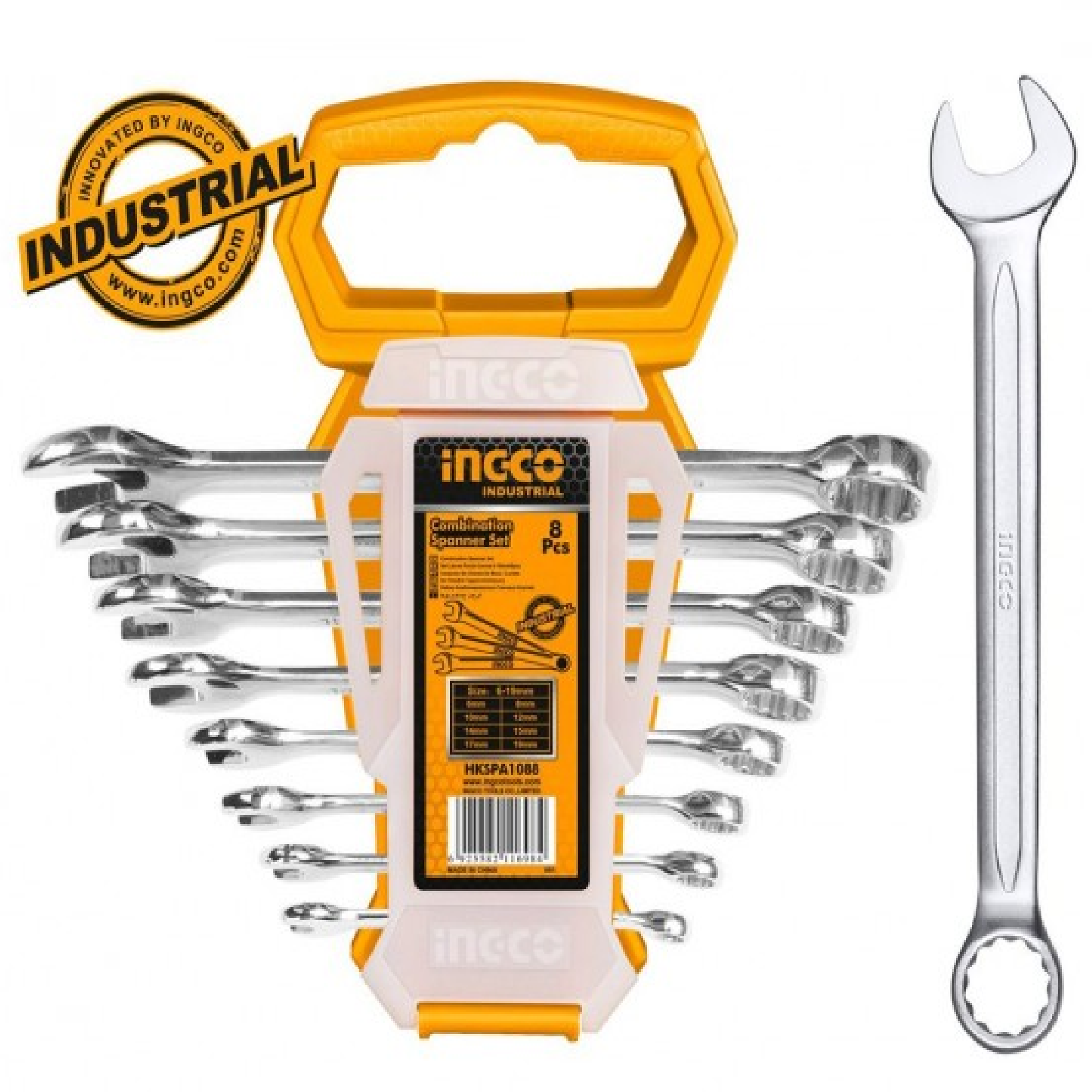 INGCO 8PC Combination Wrench Spanner Set HKSPA1088
