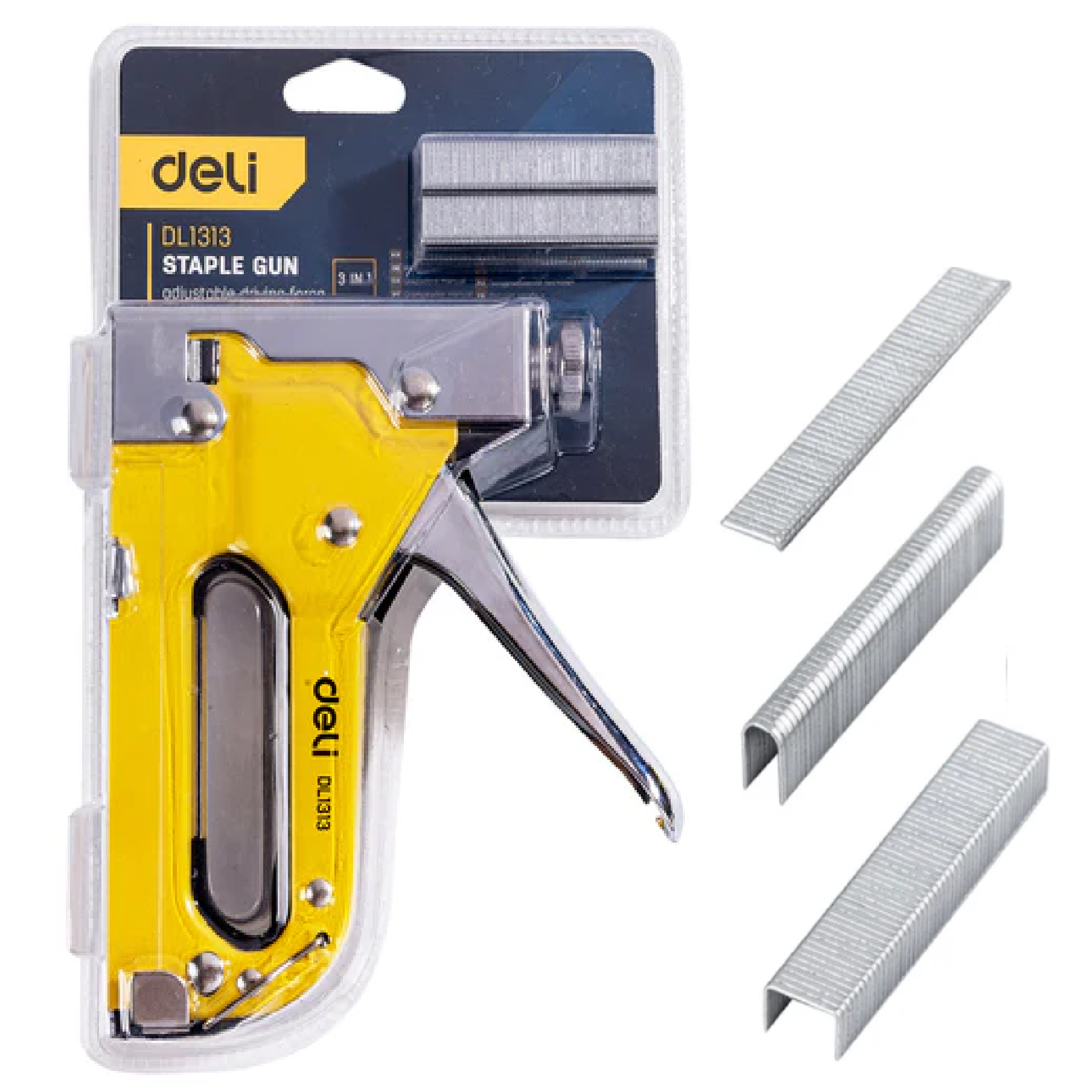 DELI 3-IN-1 HEAVY DUTY 8MM Staple Gun DL1313