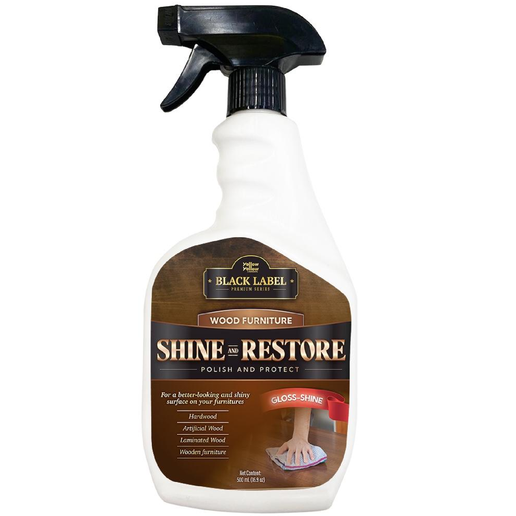 Yellowyellow Wood Furniture SHINE & RESTORE 500ML GLOSS SHINY LOOK