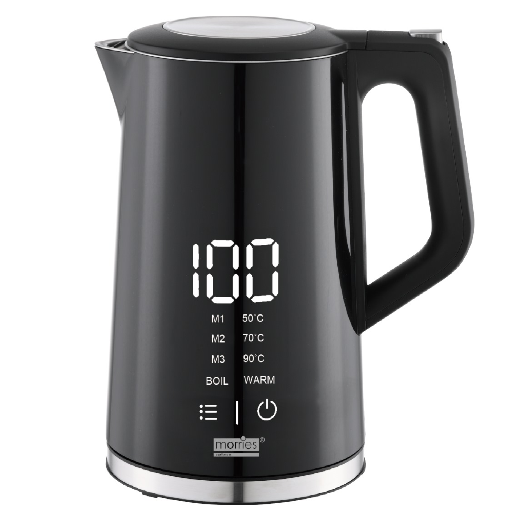 Morries 1.7L Digital Double Wall KETTLE MS1010DDLK BLACK