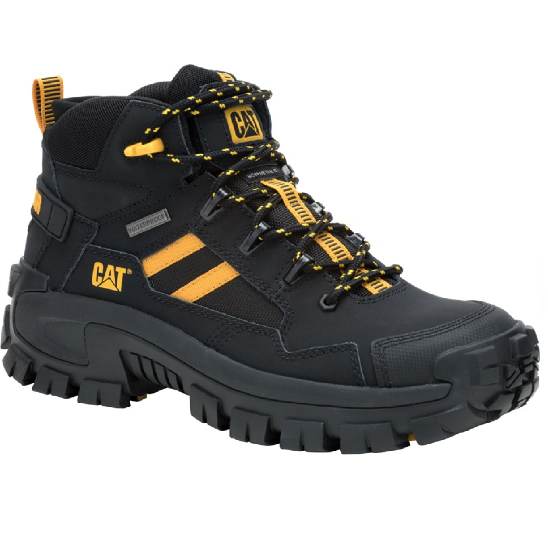 Caterpillar INVADER MID VENT WATERPROOF COMPOSITE TOE Work Shoe BLACK P91756