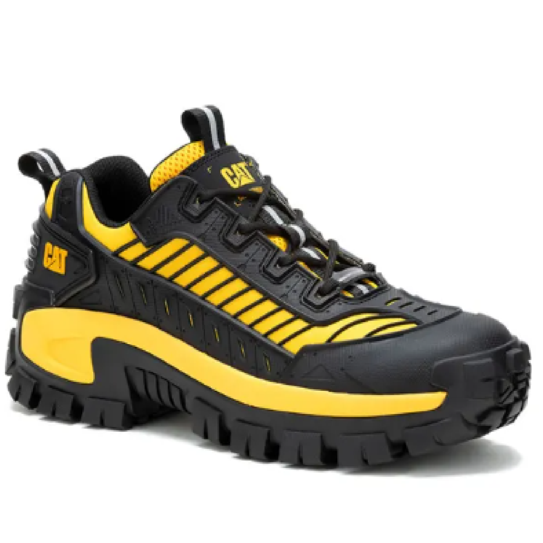 Caterpillar INVADER MECHA COMPOSITE TOE Work Shoes BLACK YELLOW P91691