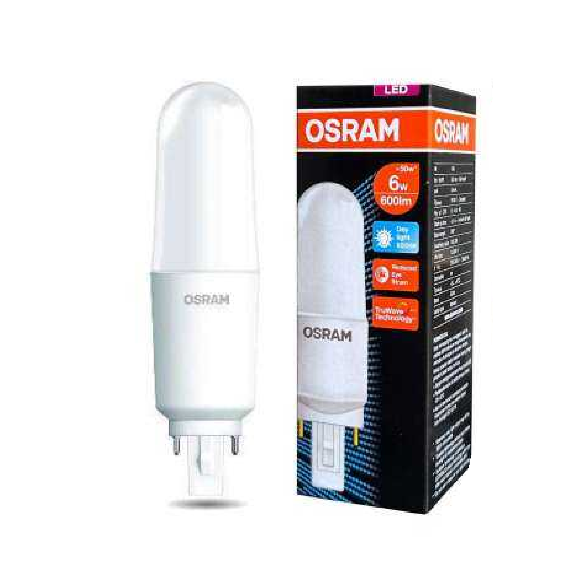 Osram 6W LED VALUE STICK Lamp Bulb DAYLIGHT G24D