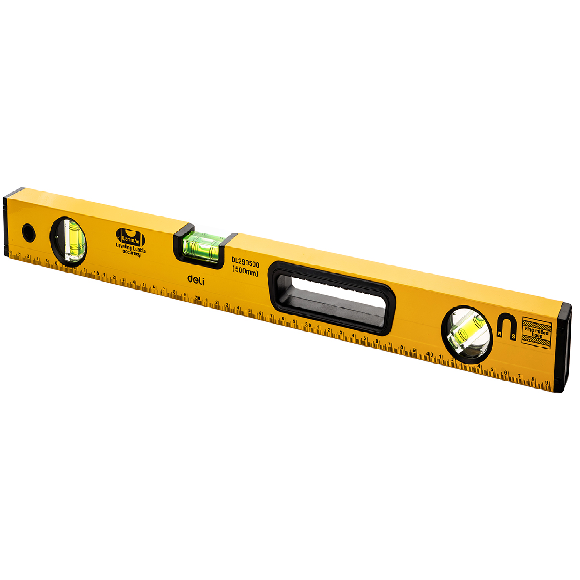 DELI 500MM SPIRIT LEVEL 3 VIALS Magnetic EDL290500