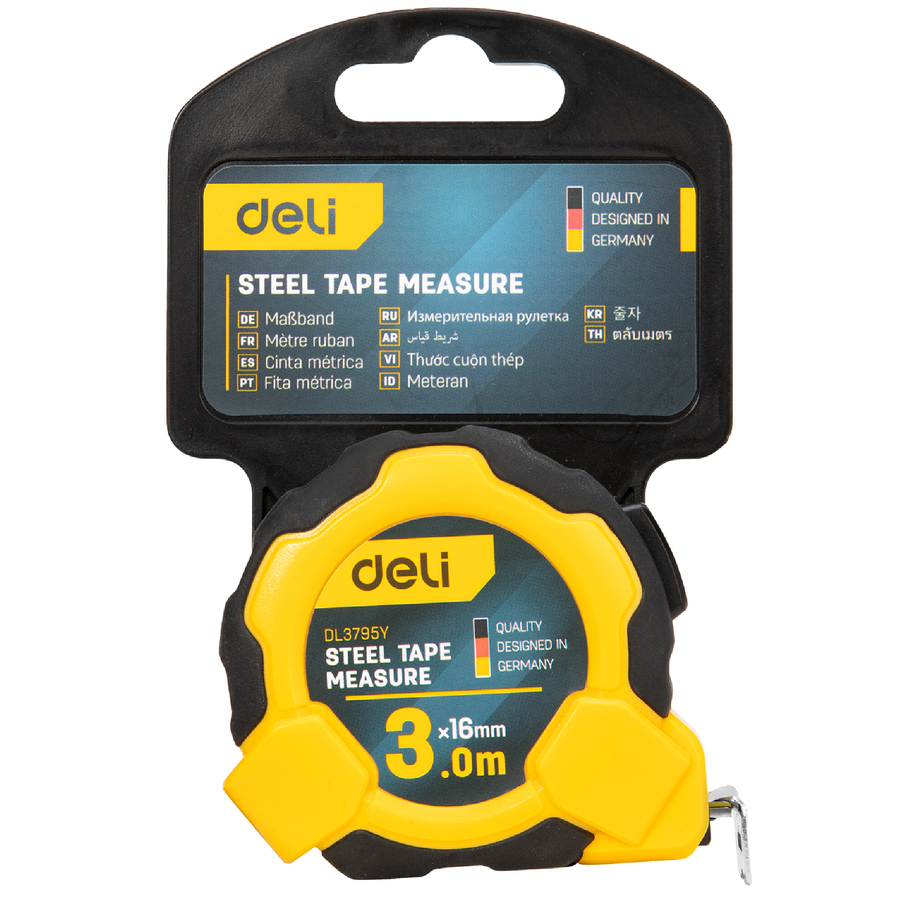 DELI 3M X 16MM Measuring Tape EDL3795Y