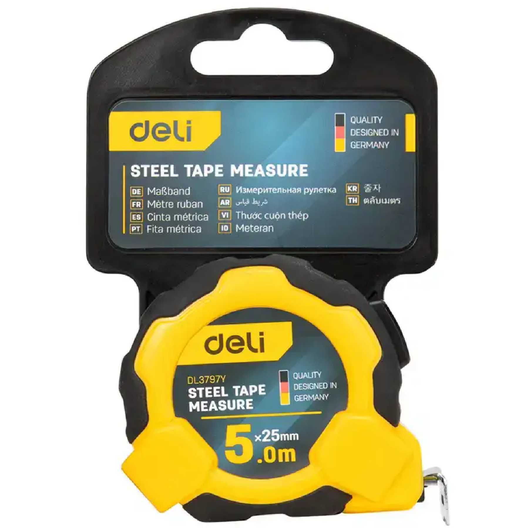 DELI 5M X 25MM Measuring Tape EDL3797Y